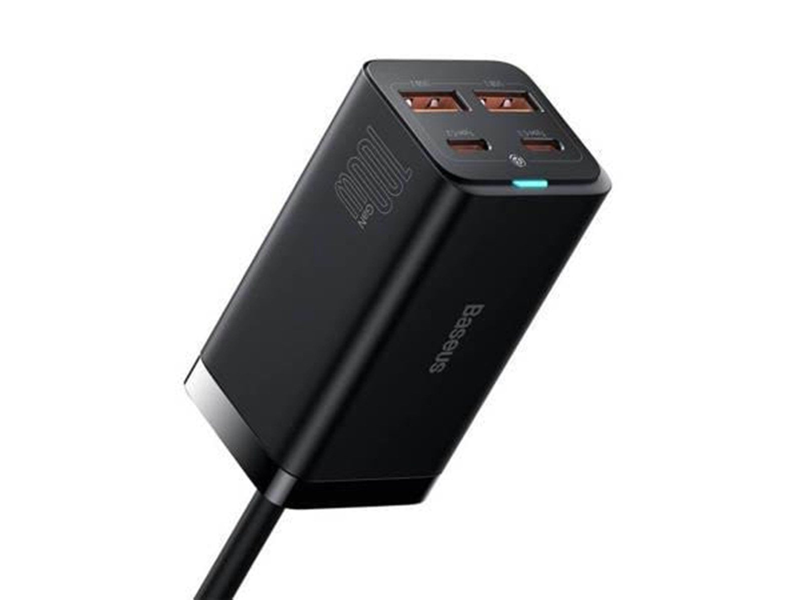 Baseus GaN3 Pro 4 Ports Desktop Charger 2xUSB-C + 2xUSB 100W - Black