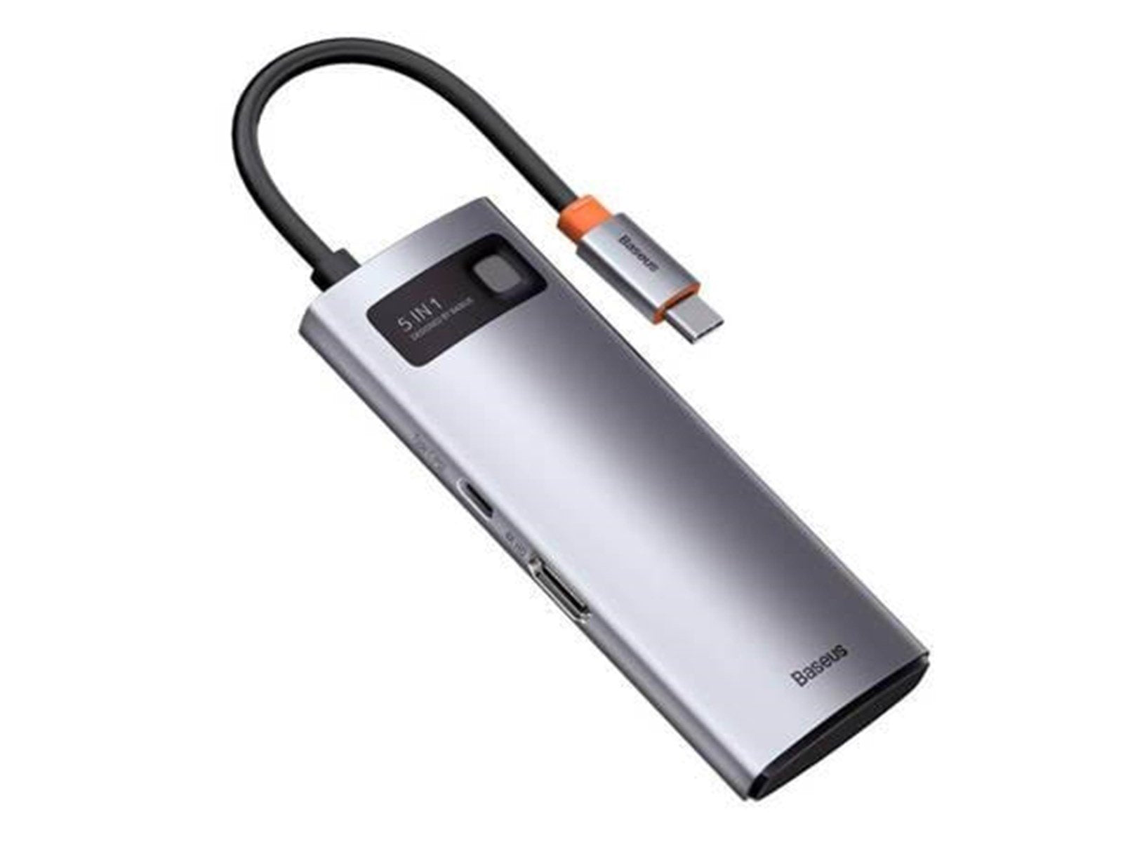 Baseus Adapter 5in1 Hub USB-C to 3x USB 3.0 + HDMI + USB-C PD USB-Hubs - USB 3.0 - 5 - Grau