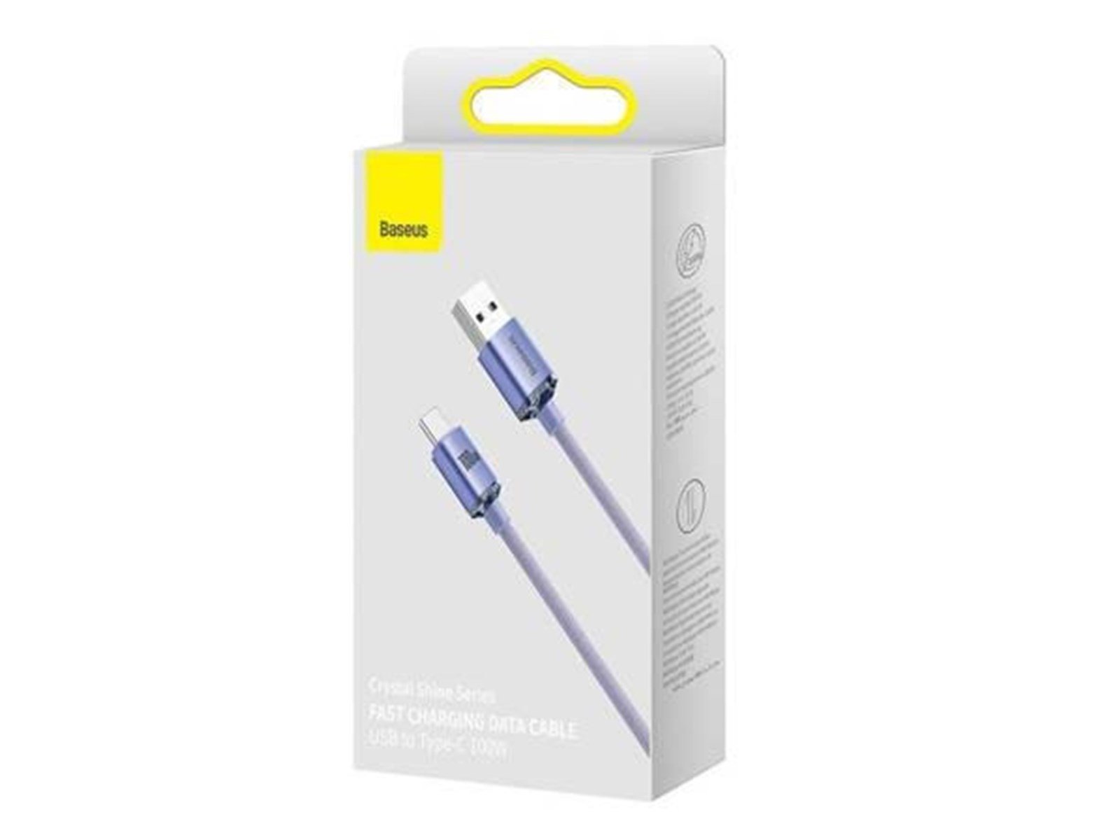 Baseus Crystal Shine cable USB to USB-C 100W 2m (purple)