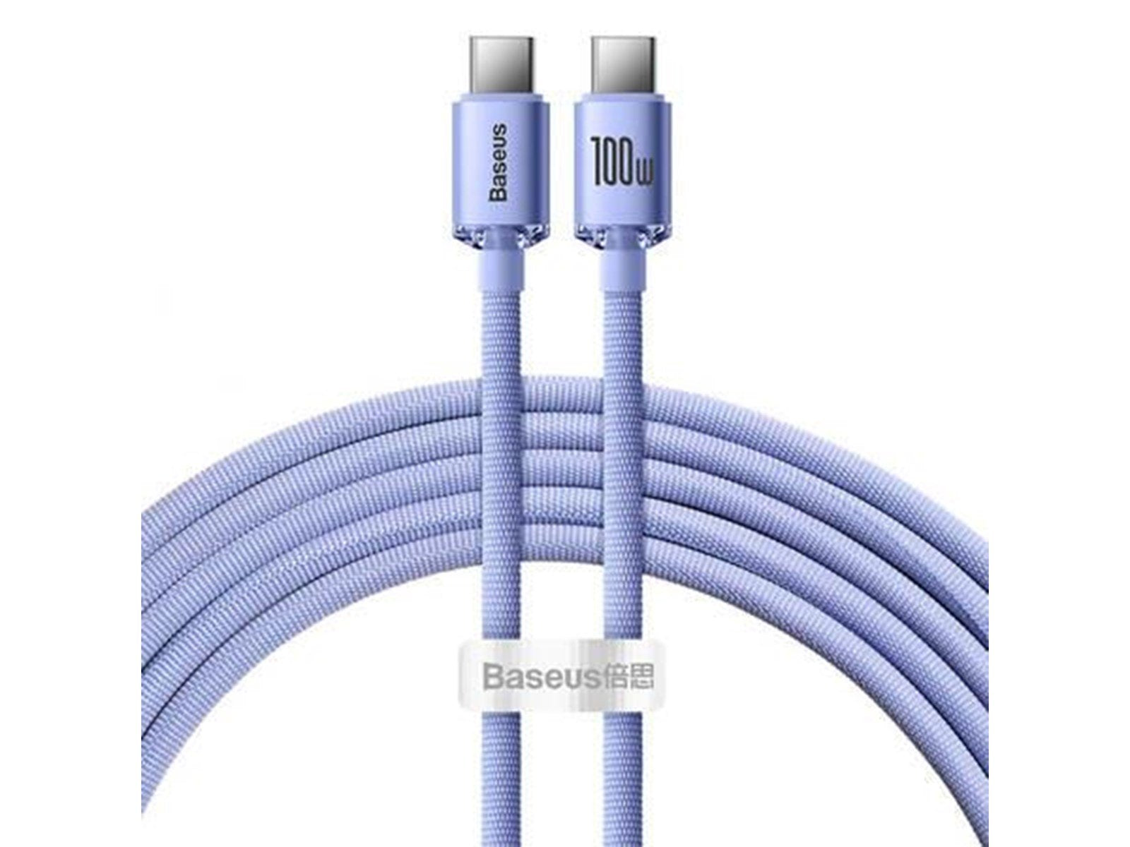 Baseus Crystal Shine cable USB-C to USB-C 100W 2m (purple)