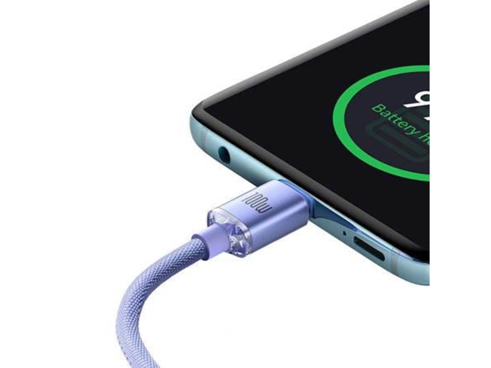 Baseus Crystal Shine cable USB-C to USB-C 100W 2m (purple)