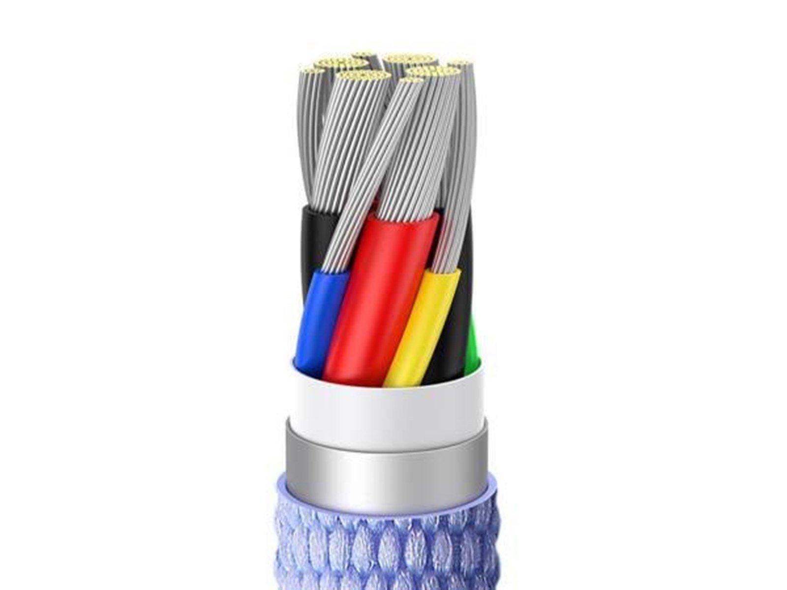 Baseus Crystal Shine cable USB-C to USB-C 100W 2m (purple)