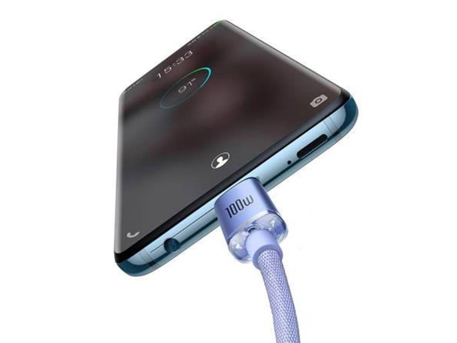 Baseus Crystal Shine cable USB-C to USB-C 100W 2m (purple)
