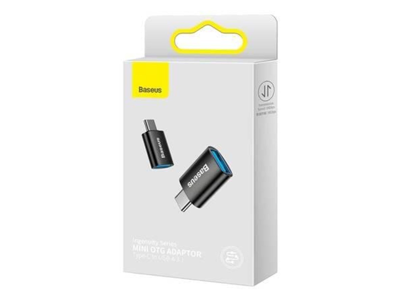 Baseus Ingenuity USB-C to USB-A adapter OTG (Black) USB-Hubs - 1 - Schwarz