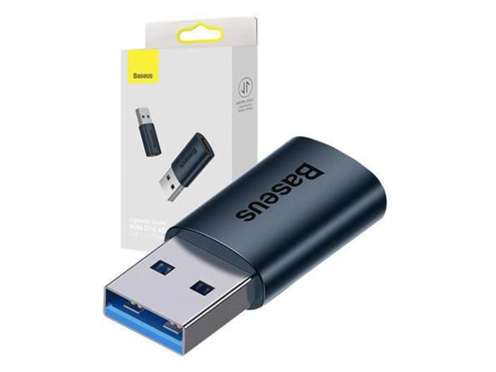 Baseus Ingenuity USB-A to USB-C adapter OTG (blue) USB-Hubs - USB 3.0 - 1 - Blau