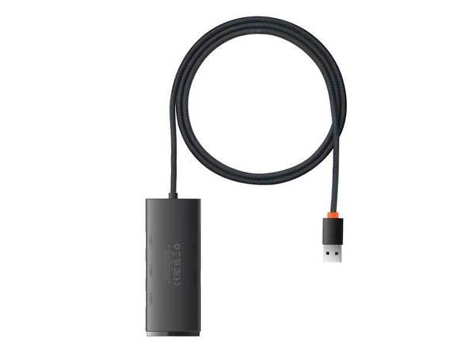 Baseus Hub 4in1 Lite Series USB to 4x USB 3.0 1m (Black) USB-Hubs - USB 3.0 - 4 - Schwarz