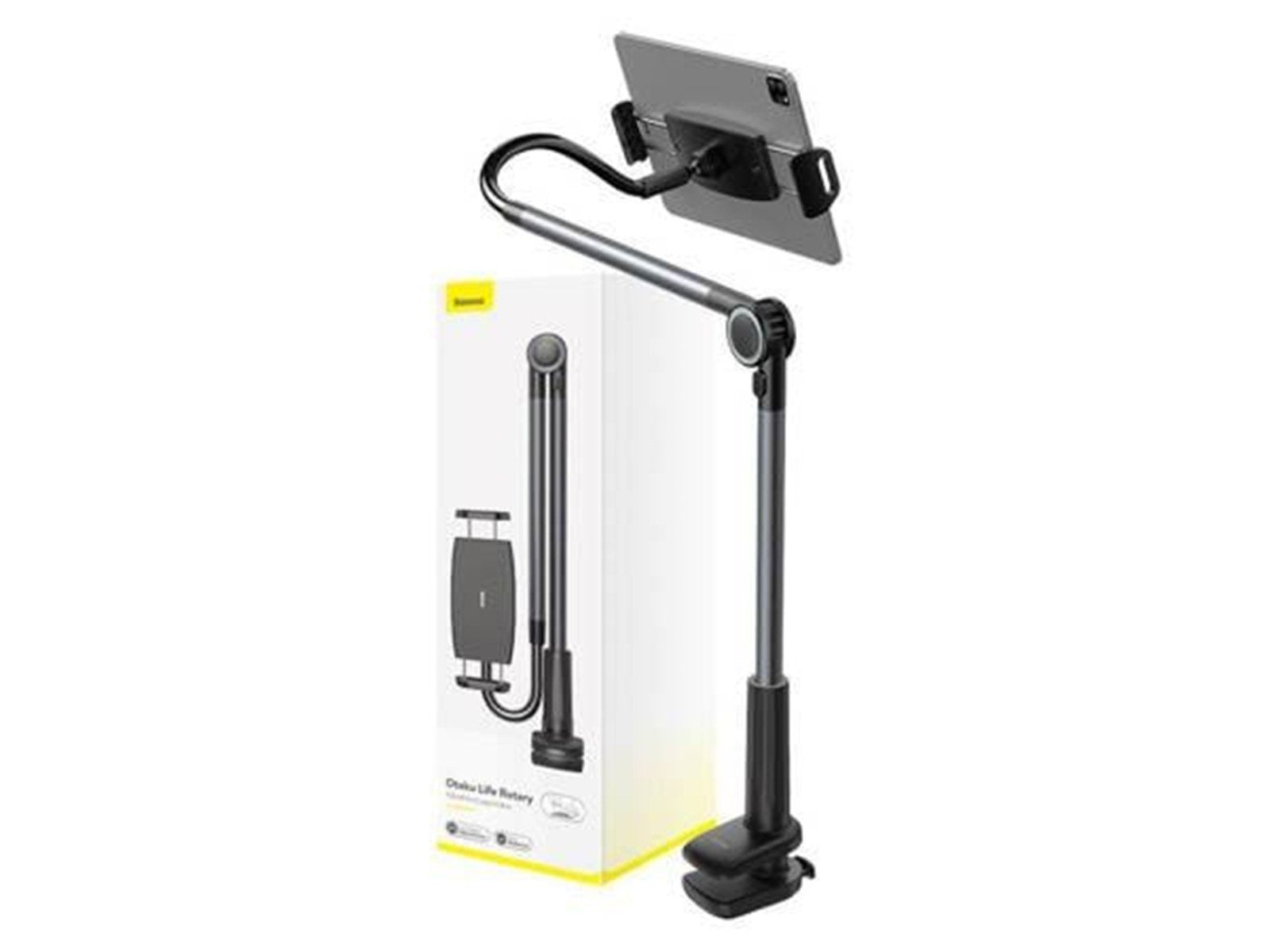 Baseus Phone / tablet rotary clip holder  Otaku Life Rotary Pro (gray)