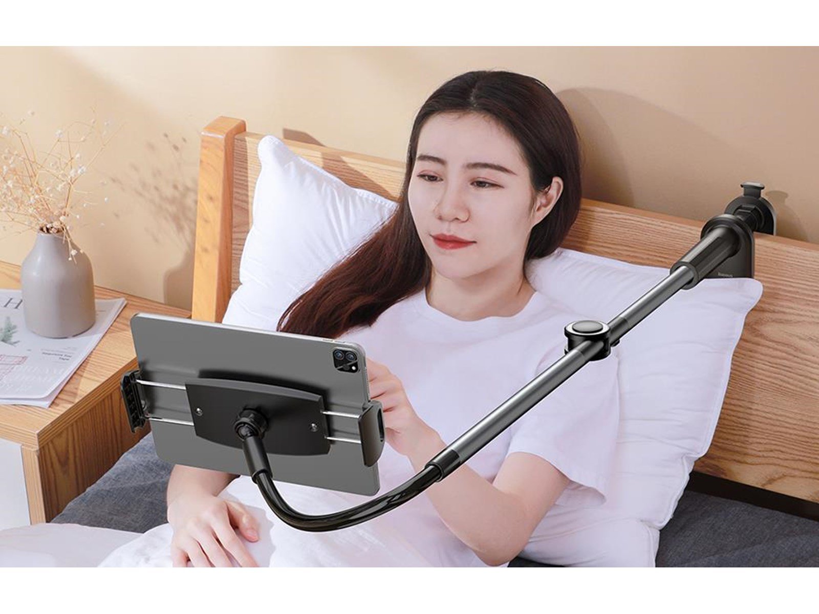 Baseus Phone / tablet rotary clip holder  Otaku Life Rotary Pro (gray)