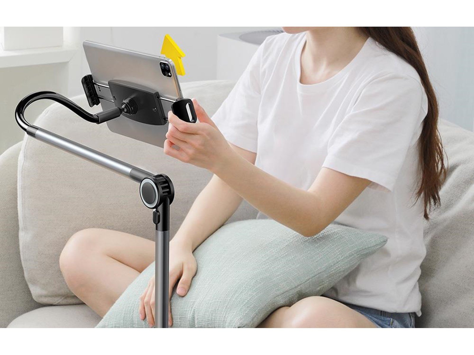 Baseus Phone / tablet rotary clip holder  Otaku Life Rotary Pro (gray)