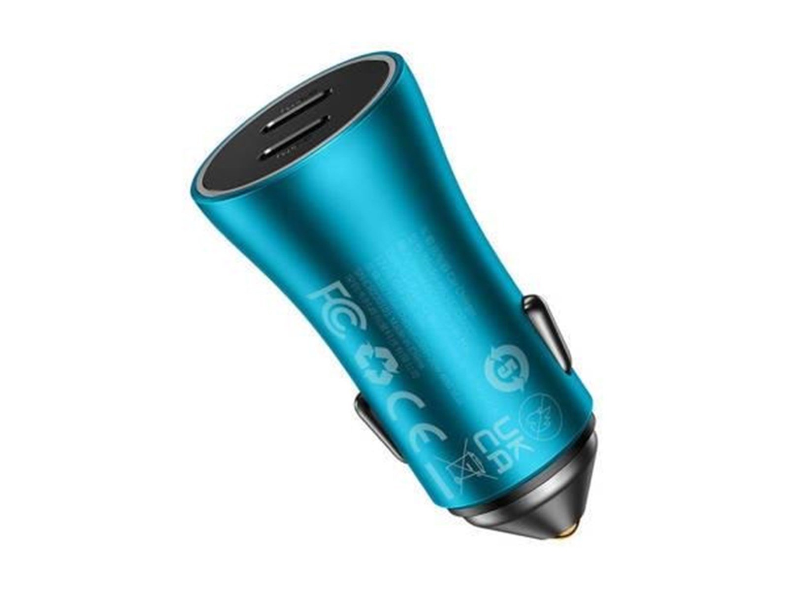 Baseus Golden Contactor Pro car charger 2x USB-C 40W (blue)