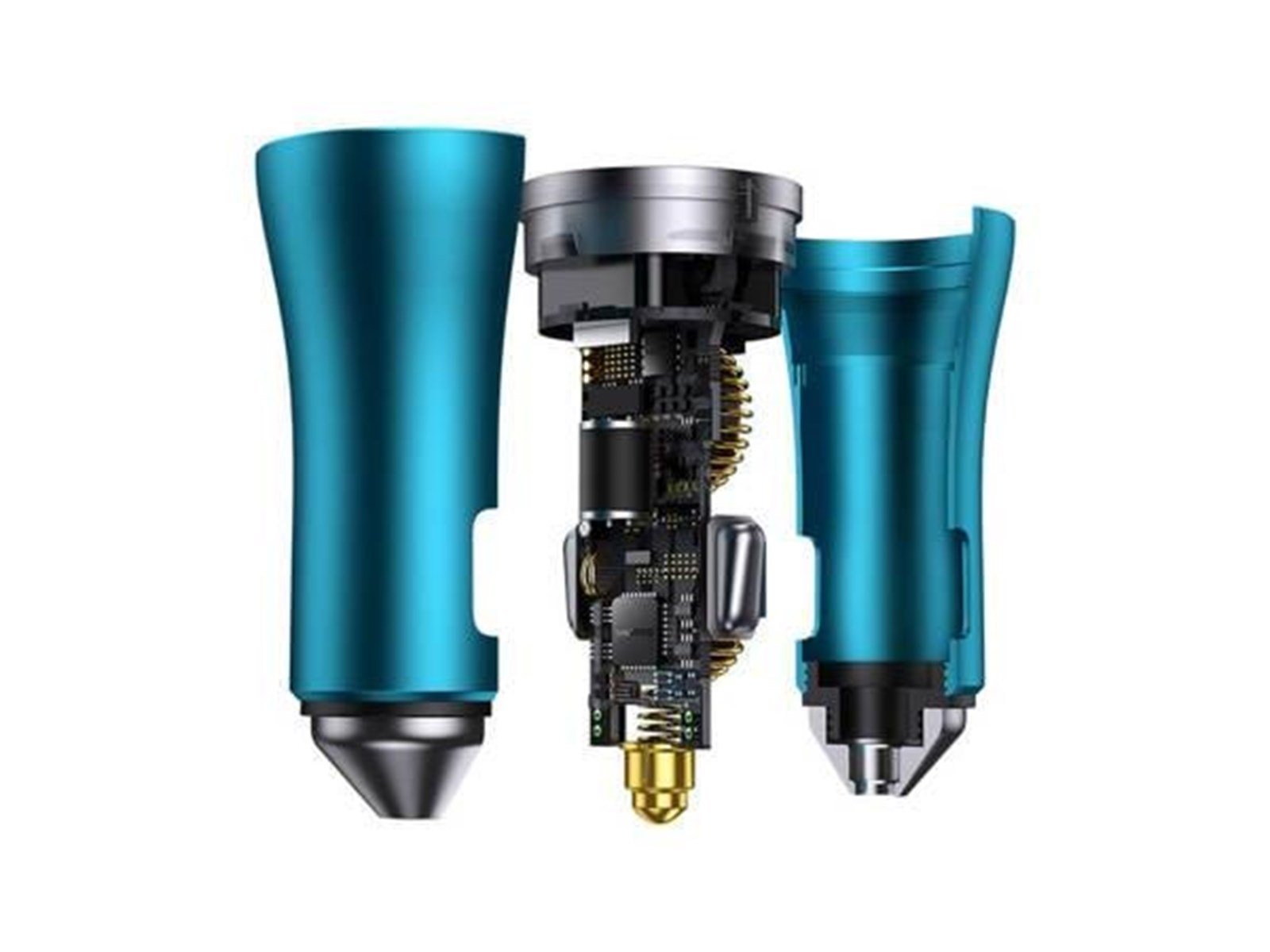 Baseus Golden Contactor Pro car charger 2x USB-C 40W (blue)