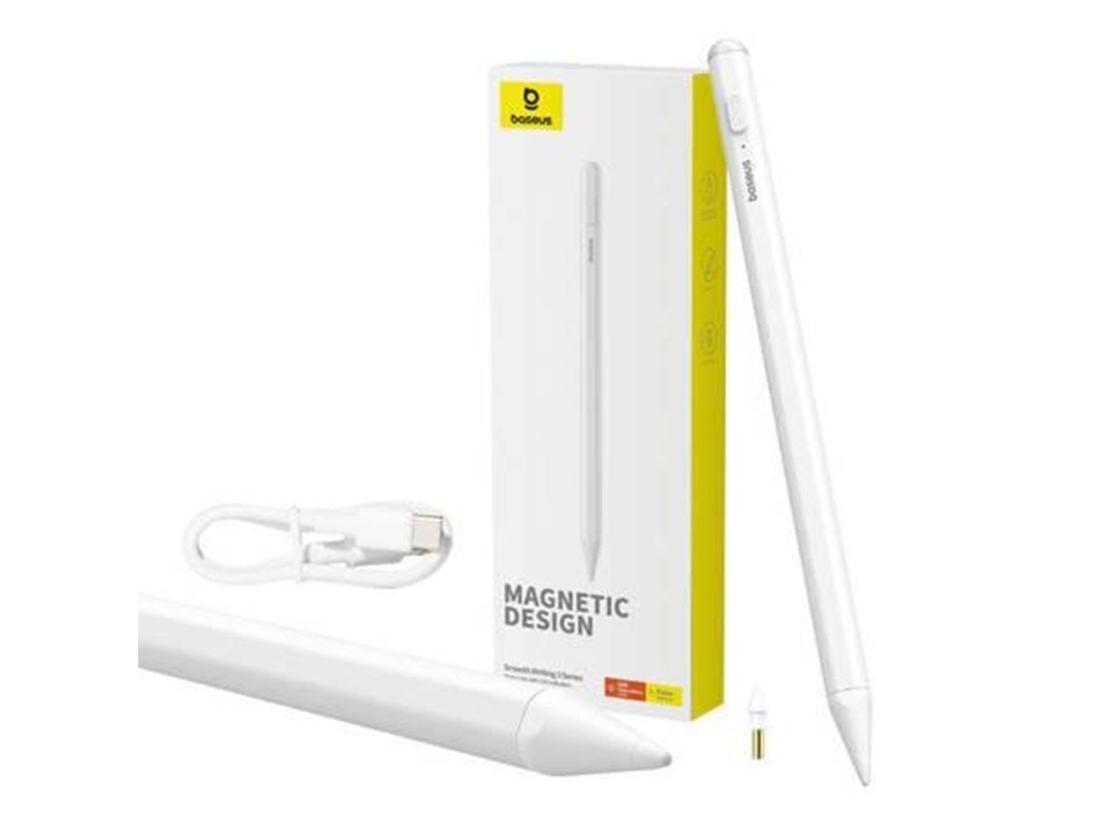 Baseus Smooth Writing 2  Stylus Lite with LED indicator (white)