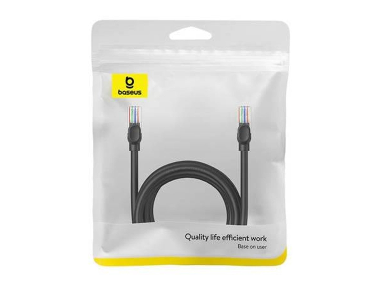 Baseus Ethernet CAT5 5m network cable (black) - Schwarz - 5 meter