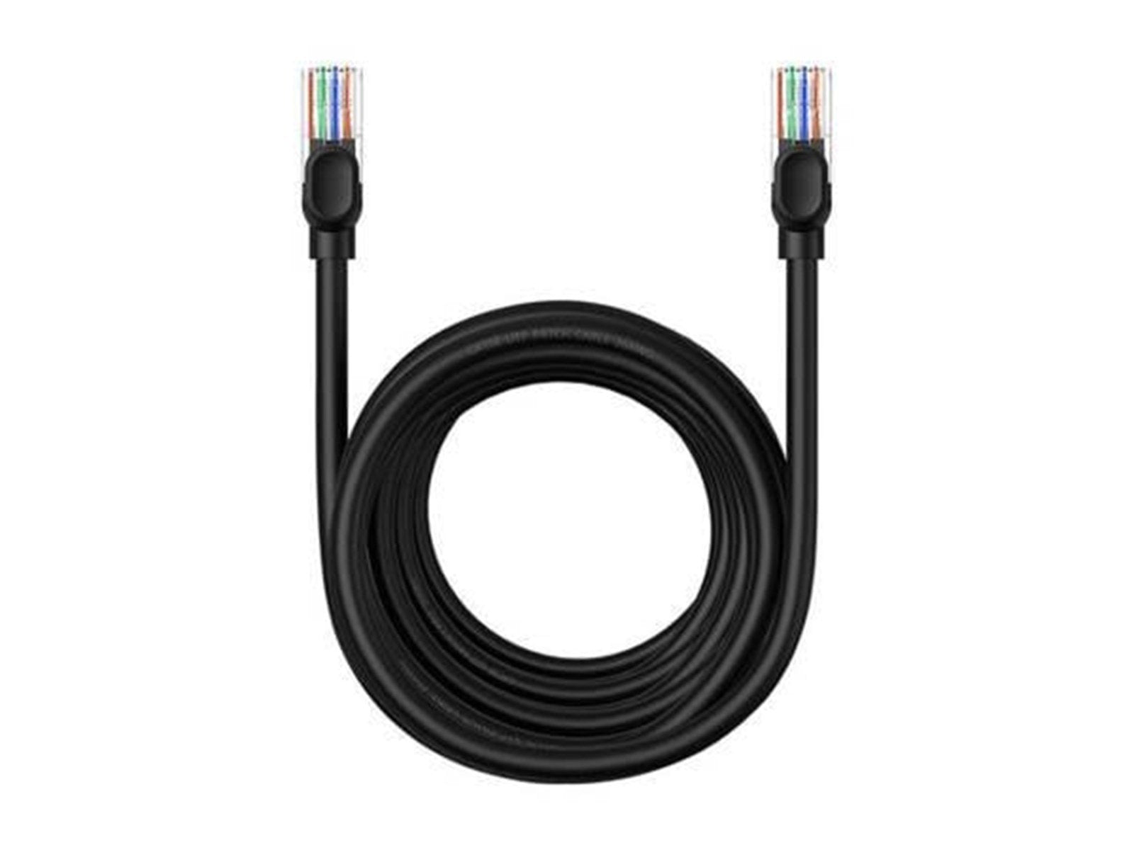 Baseus Ethernet CAT5 8m network cable (black) - Schwarz - 8 meter