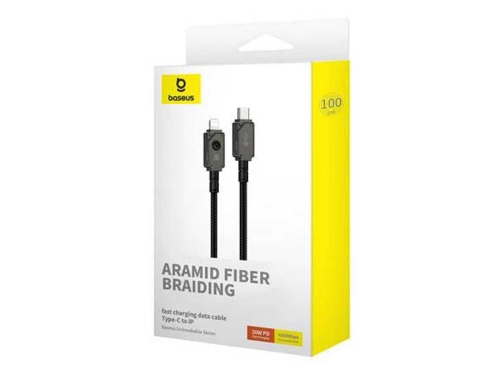 Baseus Fast Charging Cable  USB C TO IP 20A 1m (Black)