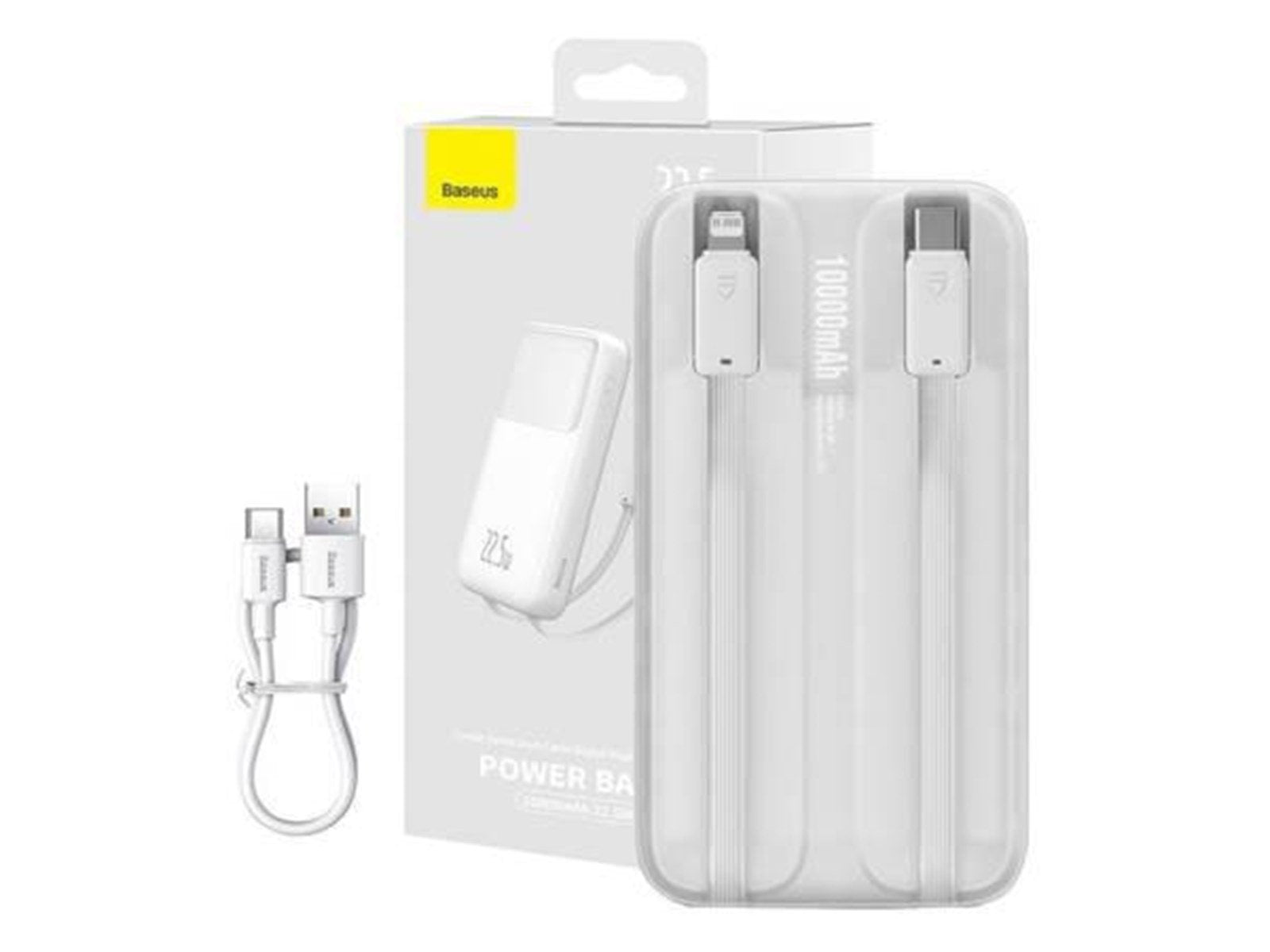 Baseus Powerbank Comet 10000mAh 22.5W (white) Powerbank (Akku) - Weiß - 10000 mAh