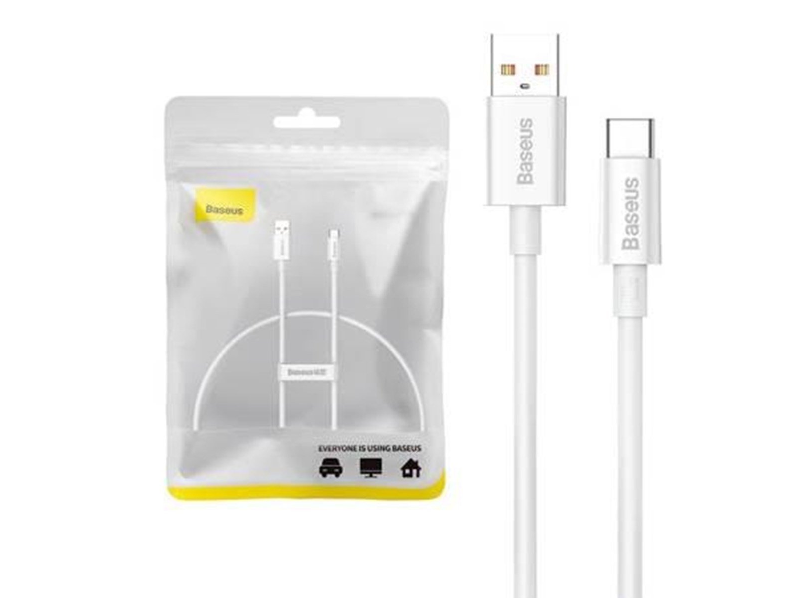 Baseus Cable USB do USB-C  Superior 100W 0.25m (white)
