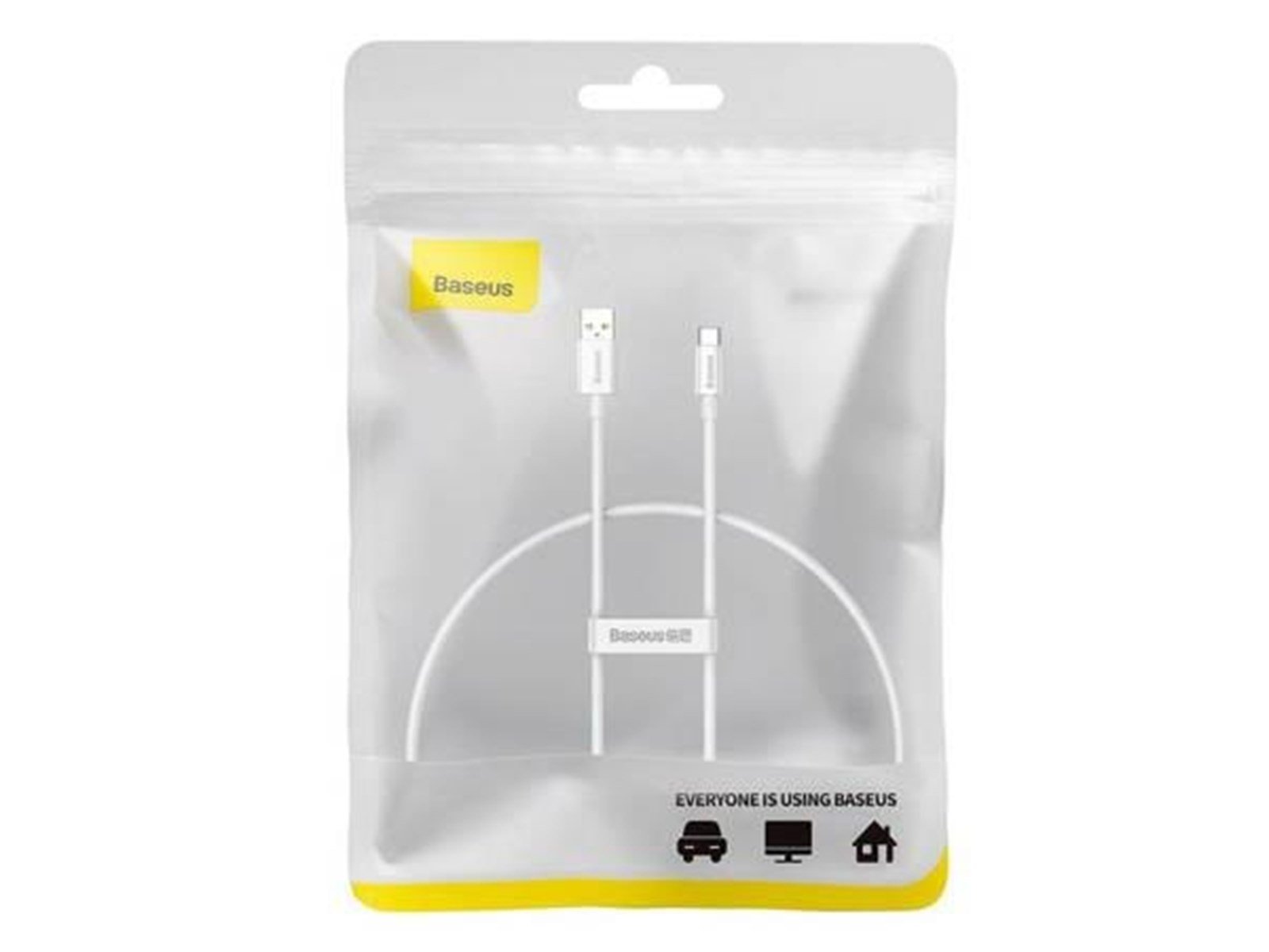 Baseus Cable USB do USB-C  Superior 100W 0.25m (white)