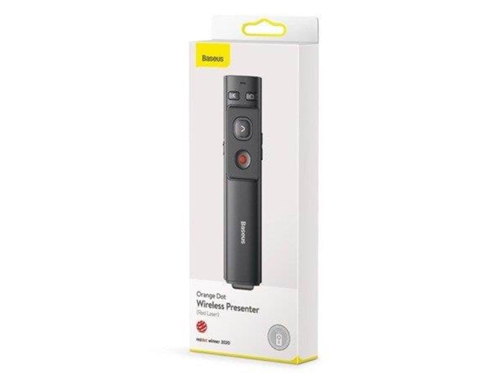 Baseus Orange Dot Multifunctionale remote control for presentation with a laser pointer - gray