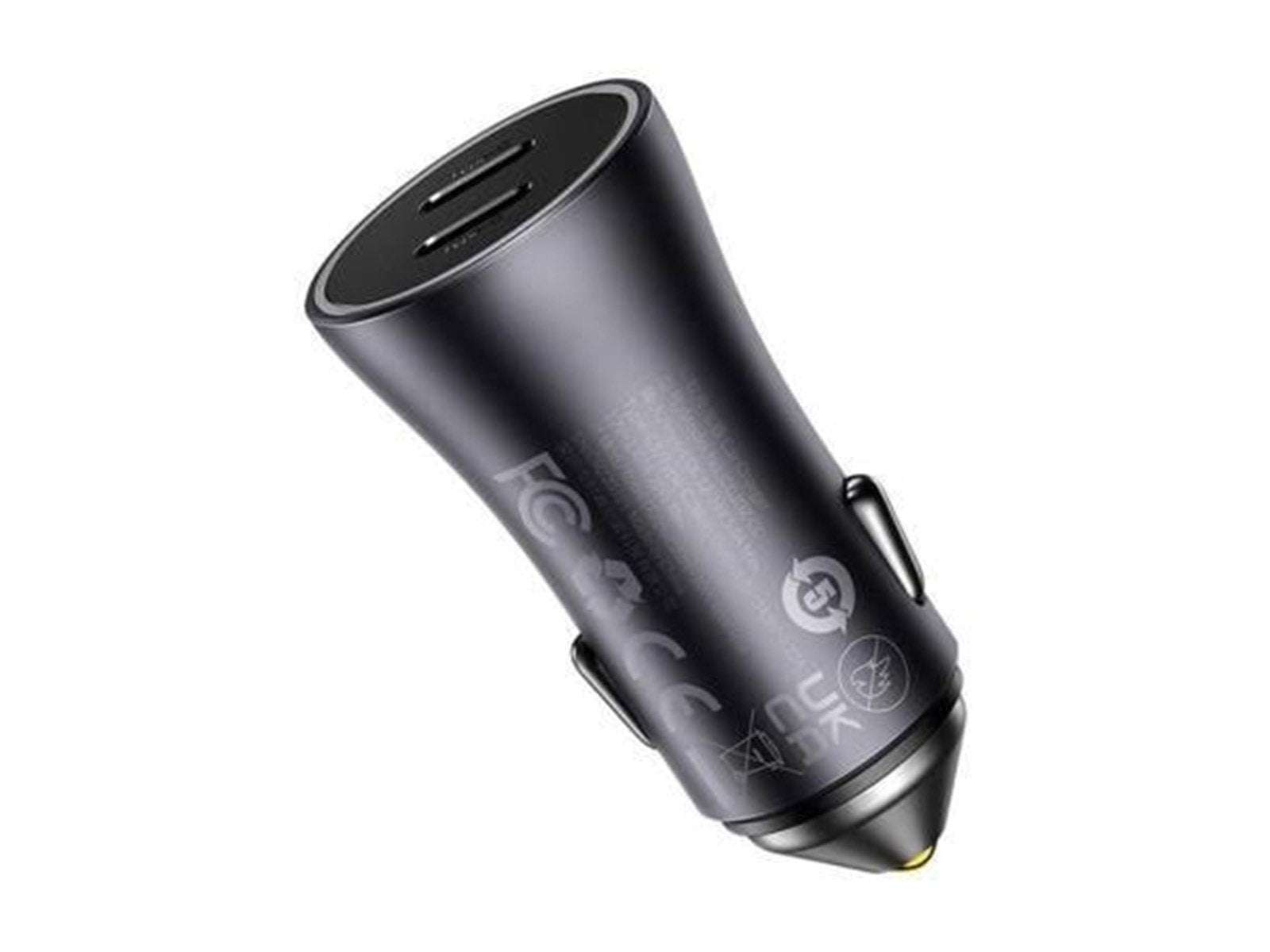 Baseus Golden Contactor Pro car charger 2x USB-C 40W (Dark Gray)
