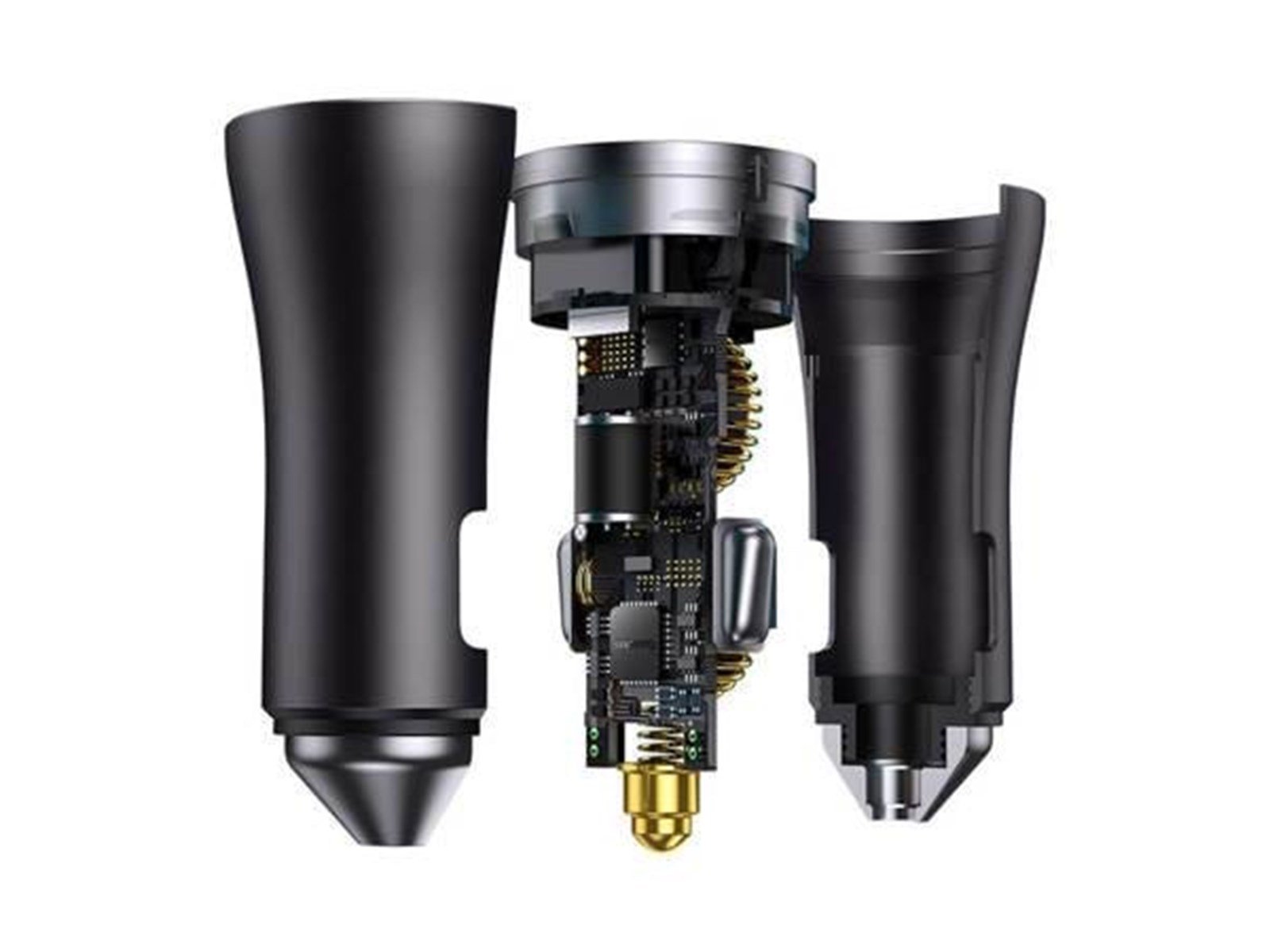 Baseus Golden Contactor Pro car charger 2x USB-C 40W (Dark Gray)