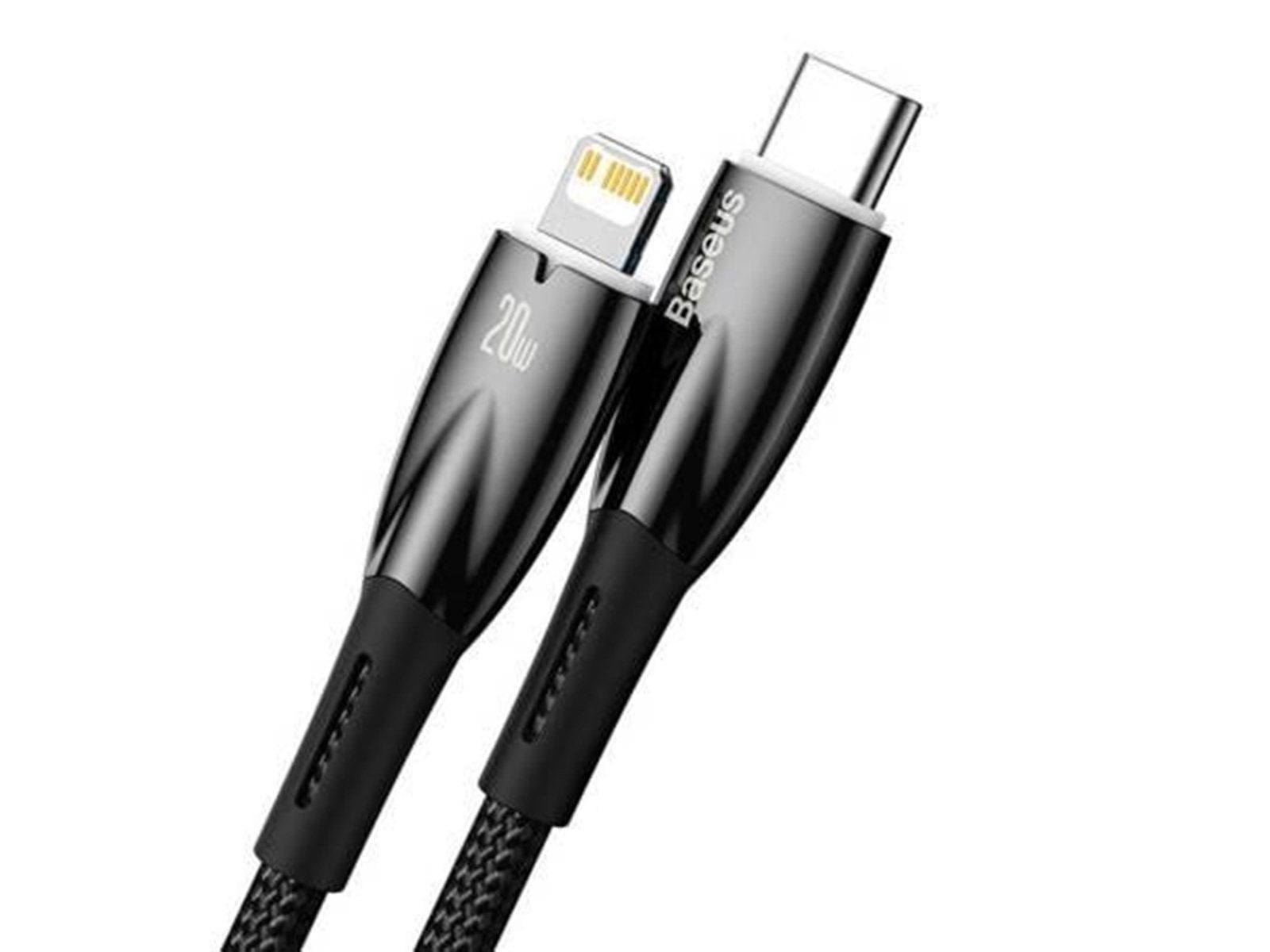 Baseus USB-C cable for Lightning  Glimmer Series 20W 1m (Black)
