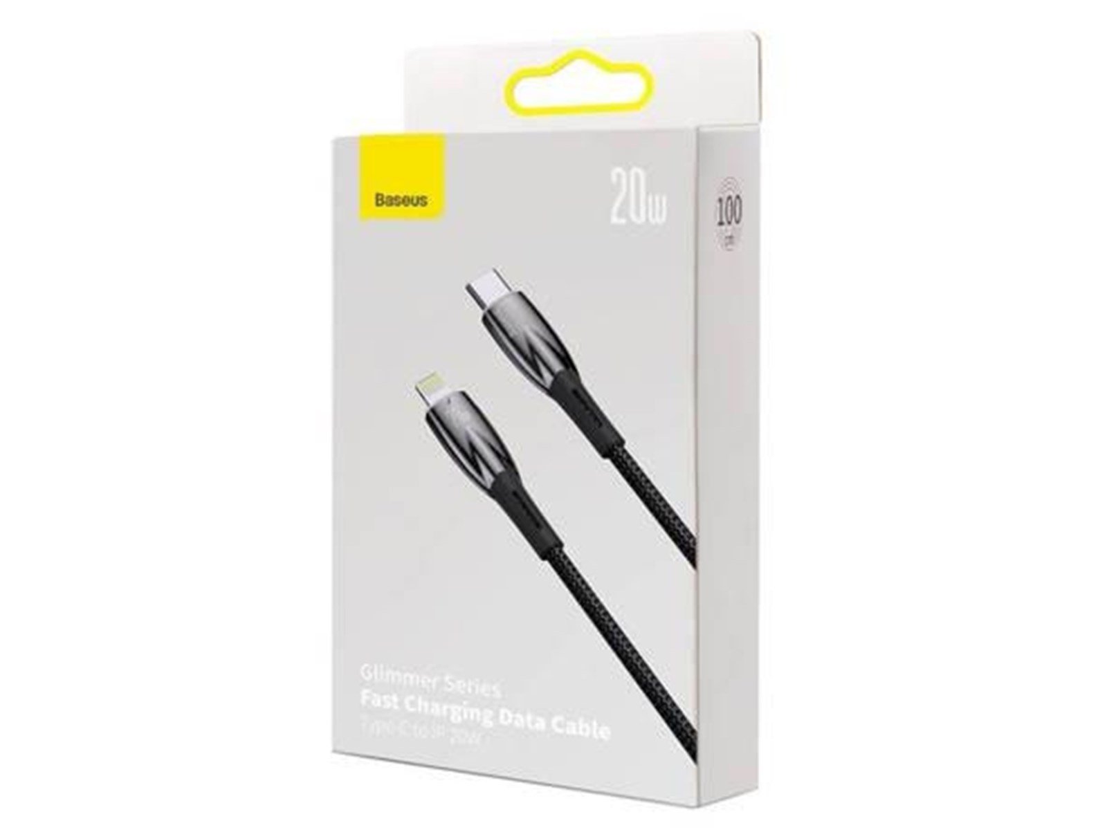 Baseus USB-C cable for Lightning  Glimmer Series 20W 1m (Black)