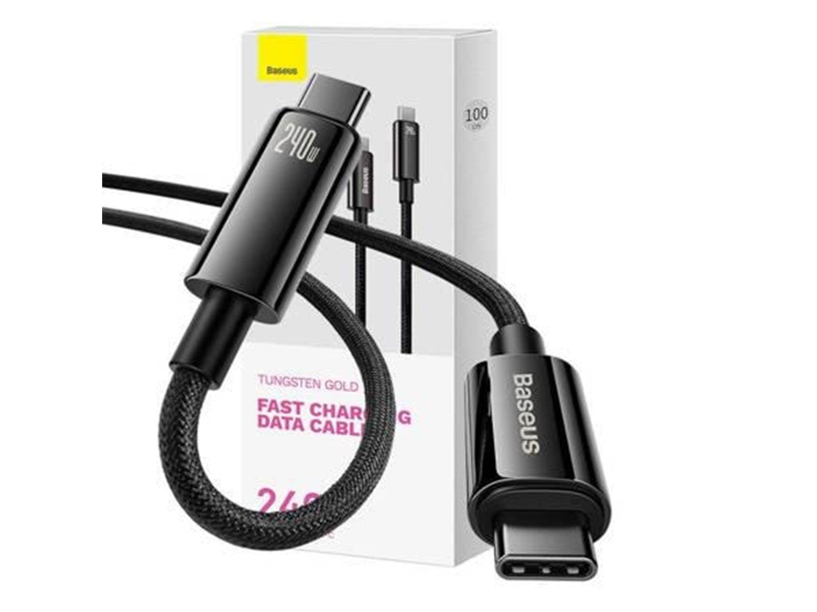 Baseus USB-C to USB-C cable  Tungsten Gold 240W 1m (black)