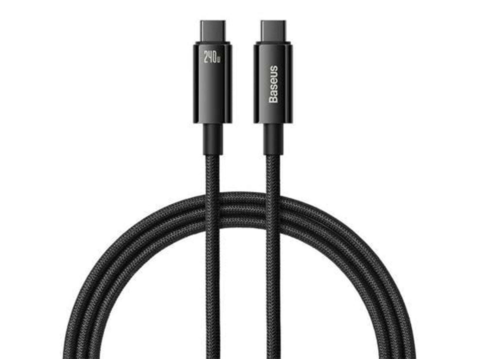 Baseus USB-C to USB-C cable  Tungsten Gold 240W 1m (black)