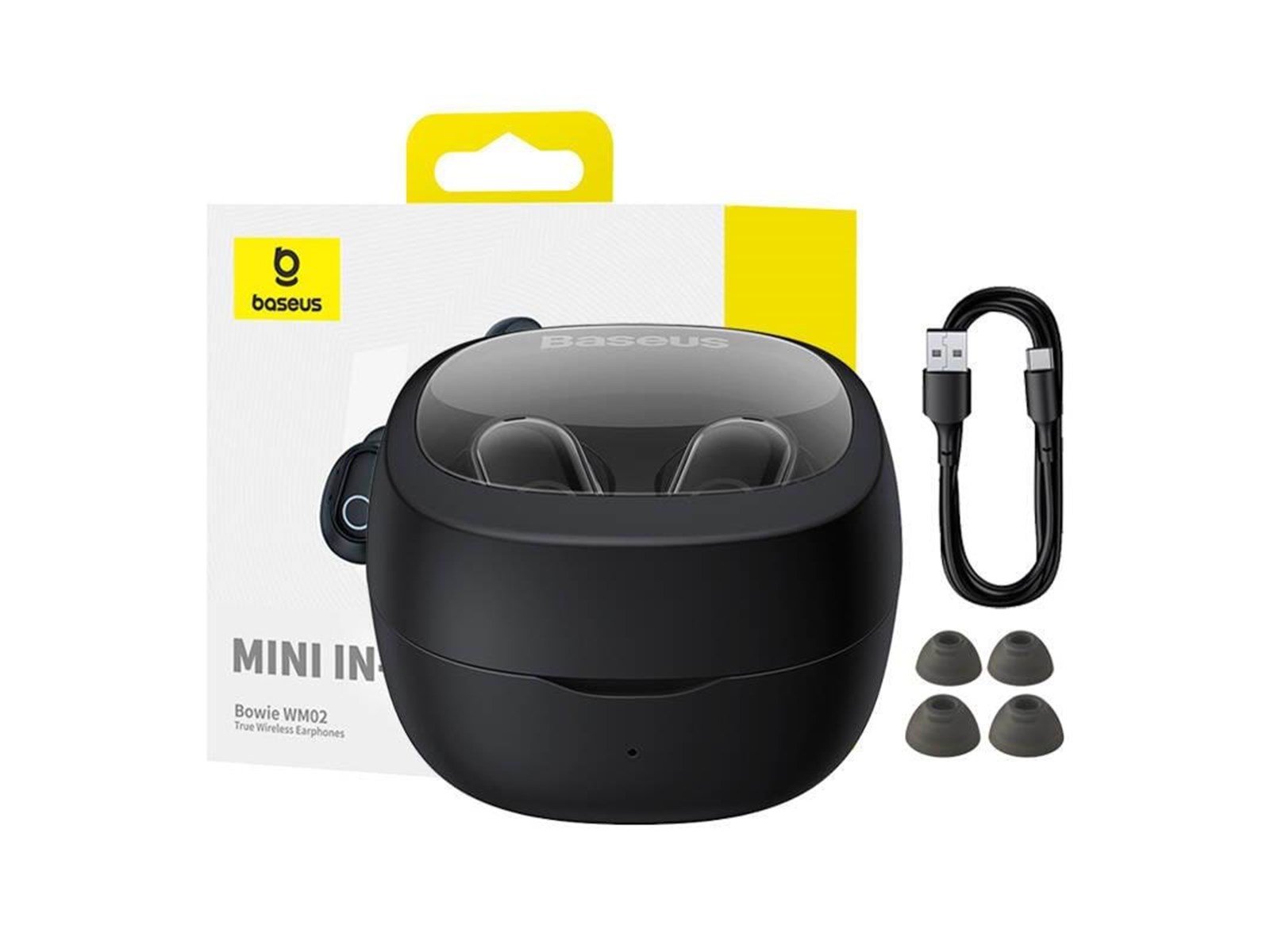 Baseus Wireless headphones  Bowie WM02 TWS Bluetooth 5.0 (black) OS