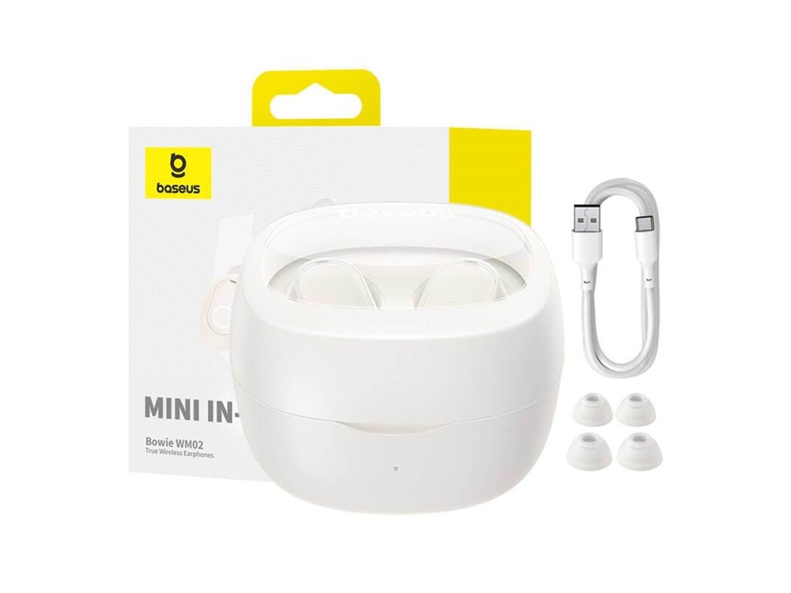 Baseus Wireless headphones  Bowie WM02 TWS Bluetooth 5.0 (white) OS