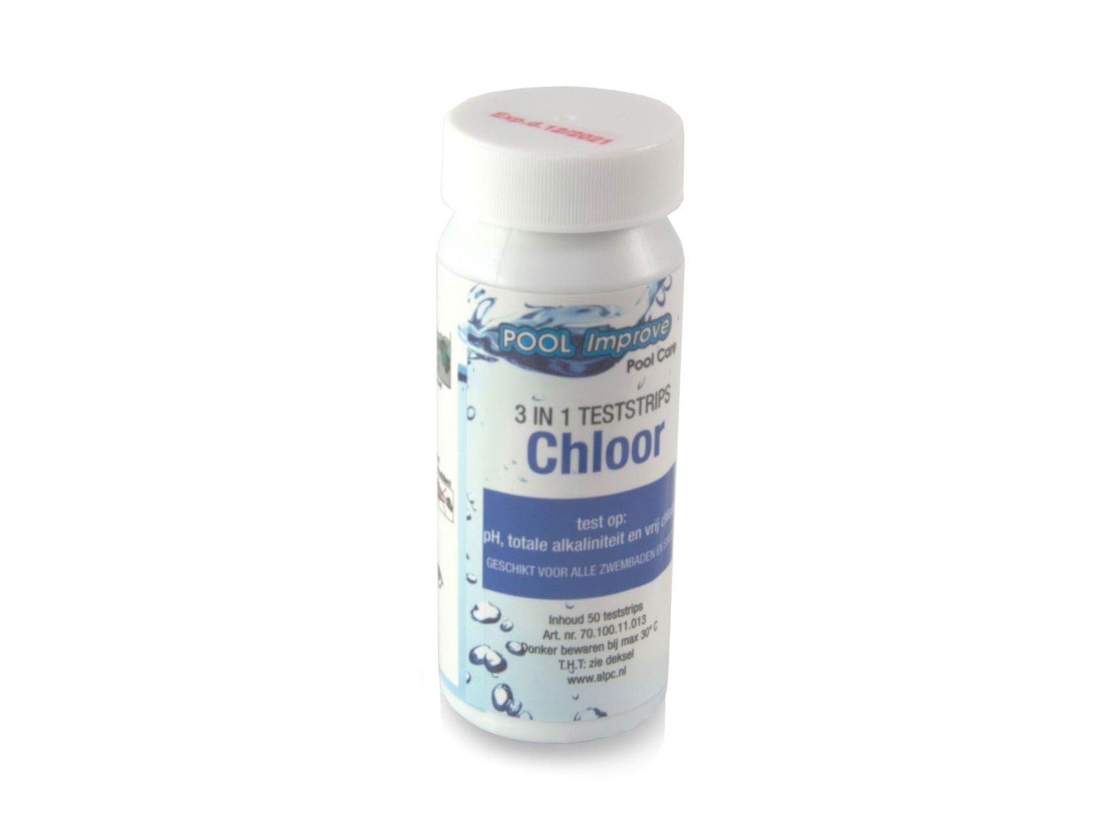 Bestway Pool Improve 3in1 Test Strips pH/Alkalinity/Chlorine 50 pcs.