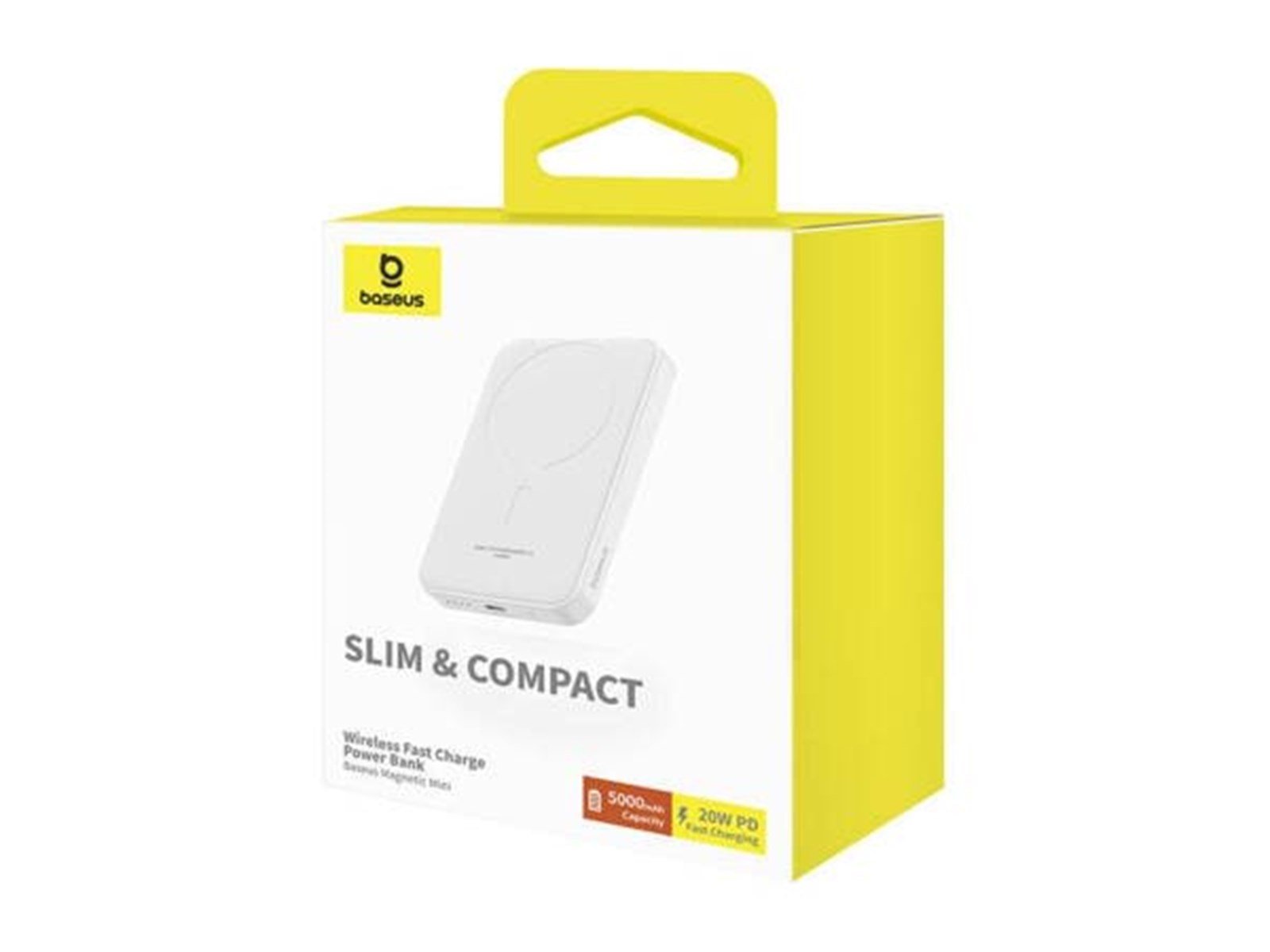 Baseus Magnetic Mini Powerbank 5000mAh 20W (White) Powerbank (Akku) - Weiß - 5000 mAh