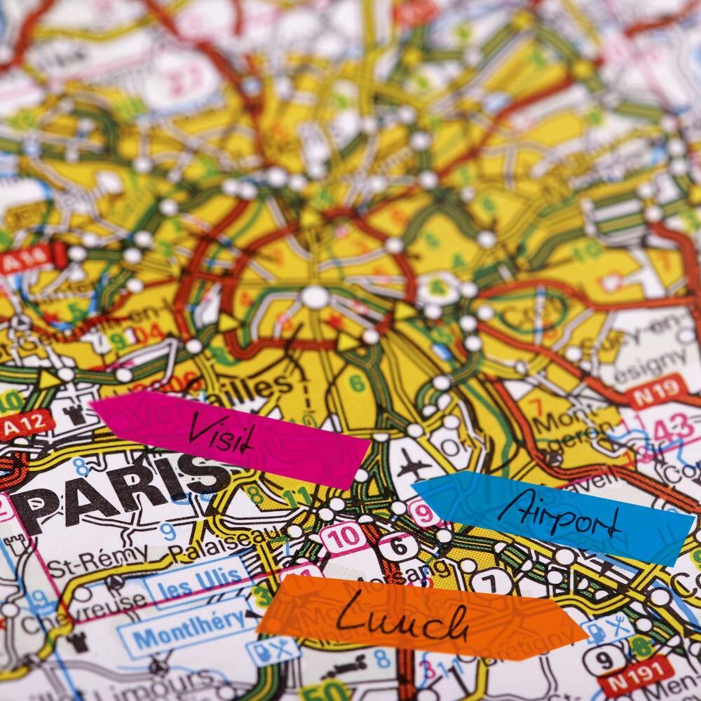 SIGEL TRANSPARENT Haftmarker farbsortiert 5x 40 Streifen