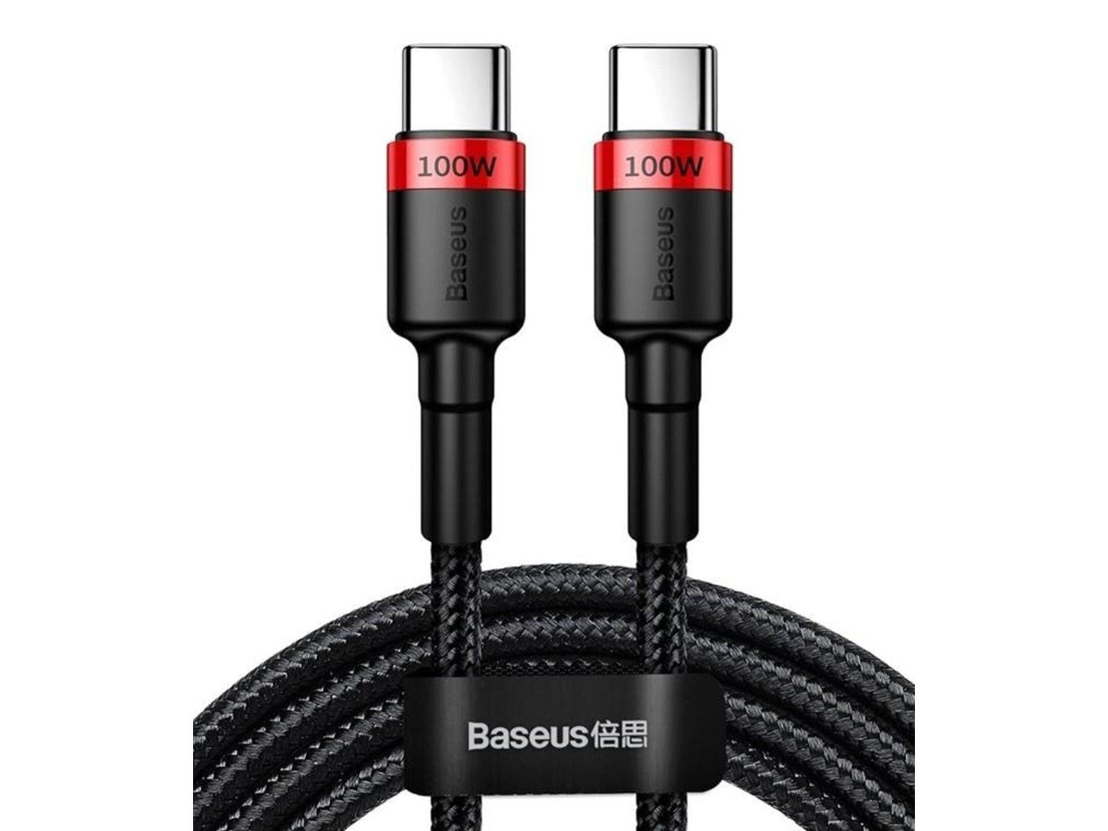 Baseus USB-C - USB-C PD QC cable 100W 5A 480Mb/s 2m - black and red