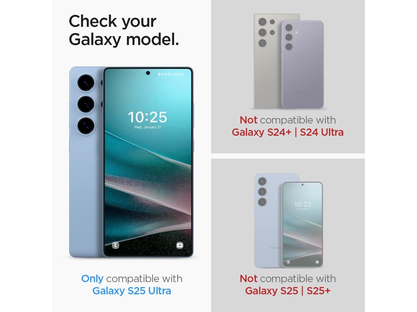 Spigen Glass tR EZ Fit HD 2 Pack - transparency - Samsung Galaxy S25 Ultra