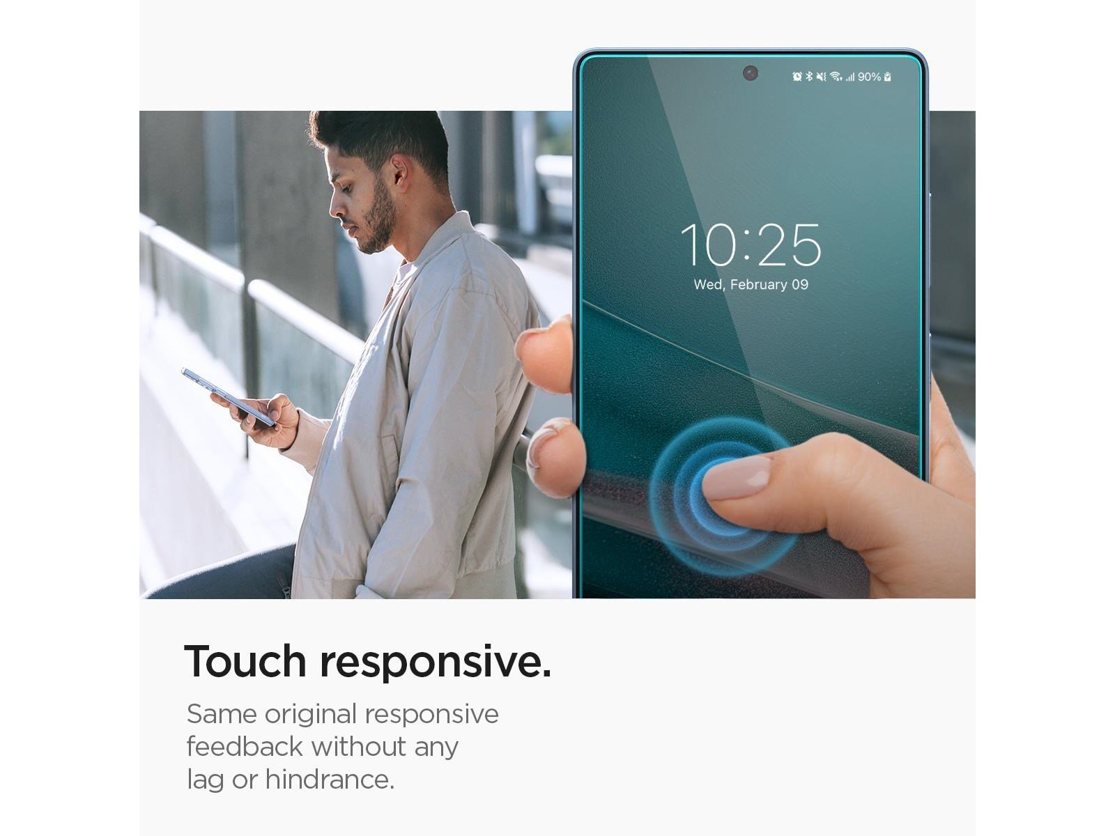 Spigen Glass tR EZ Fit HD 2 Pack - transparency - Samsung Galaxy S25 Ultra