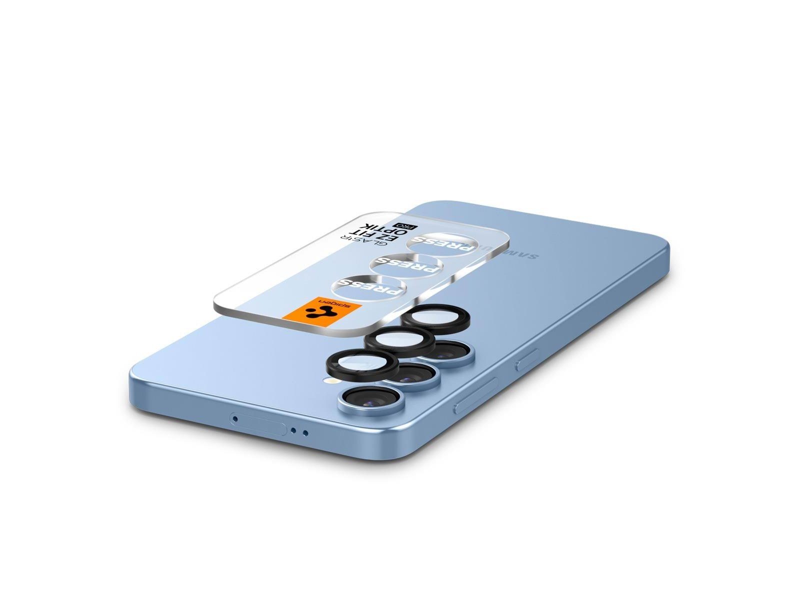 Spigen Glass tR EZ Fit Optik Pro HD 2 Pack - Black - Samsung Galaxy S25