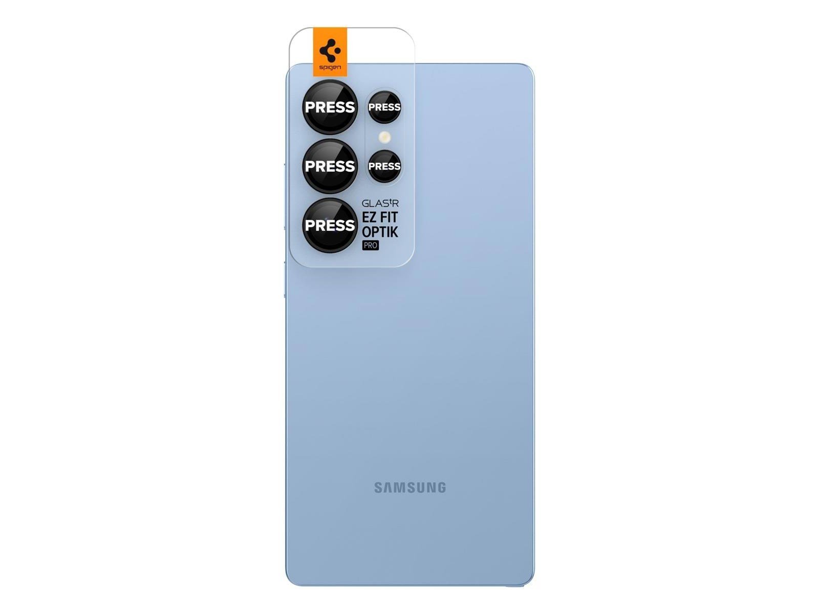 Spigen Glass tR EZ Fit Optik Pro HD 2 Pack - Black - Samsung Galaxy S25 Ultra