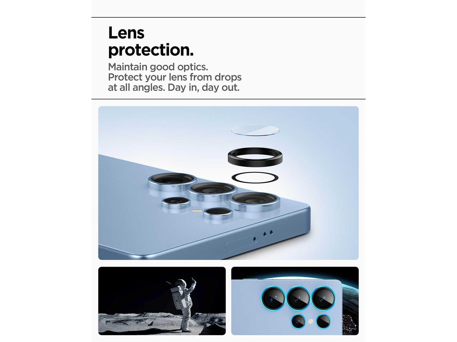 Spigen Glass tR EZ Fit Optik Pro HD 2 Pack - Black - Samsung Galaxy S25 Ultra