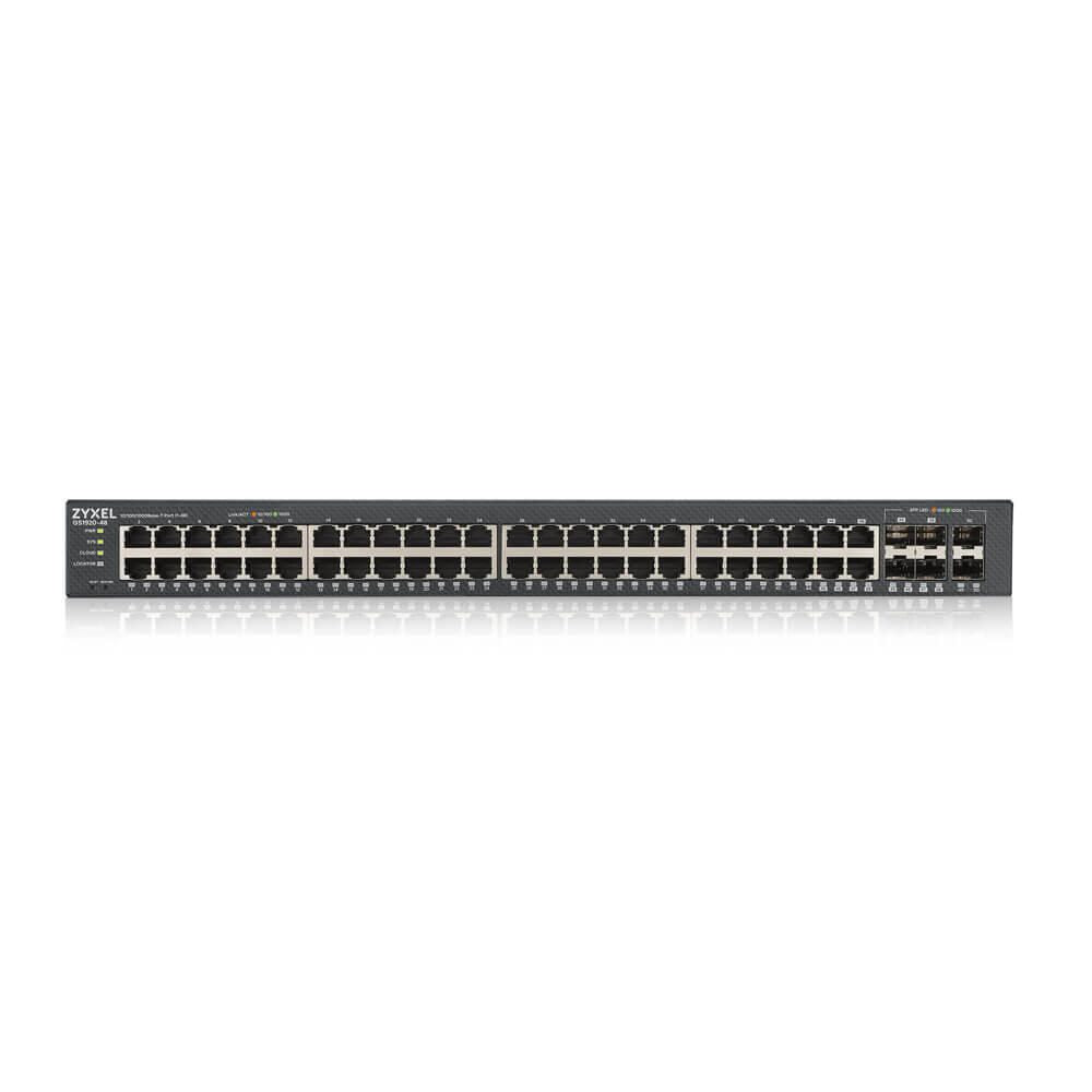 B-WARE Zyxel Switch 50-Port Gigabit 44-Port Ethernet, 4-Port Combo, 2-Port SFP Smart Managed 26dBA
