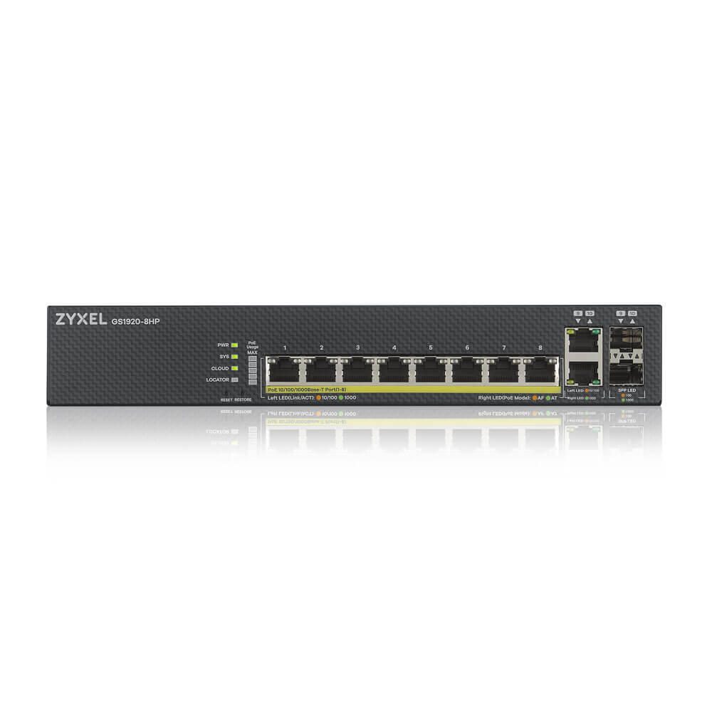 Zyxel Switch 8-Port Gigabit 8-Port Ethernet, 2-Port Combo Smart Managed 0dBA