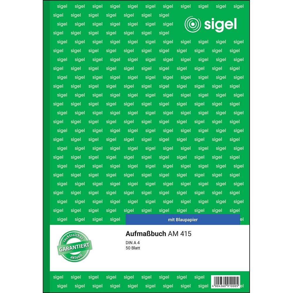 sigel Aufmaßbuch Formularbuch AM415 - 1 x 50 Blatt