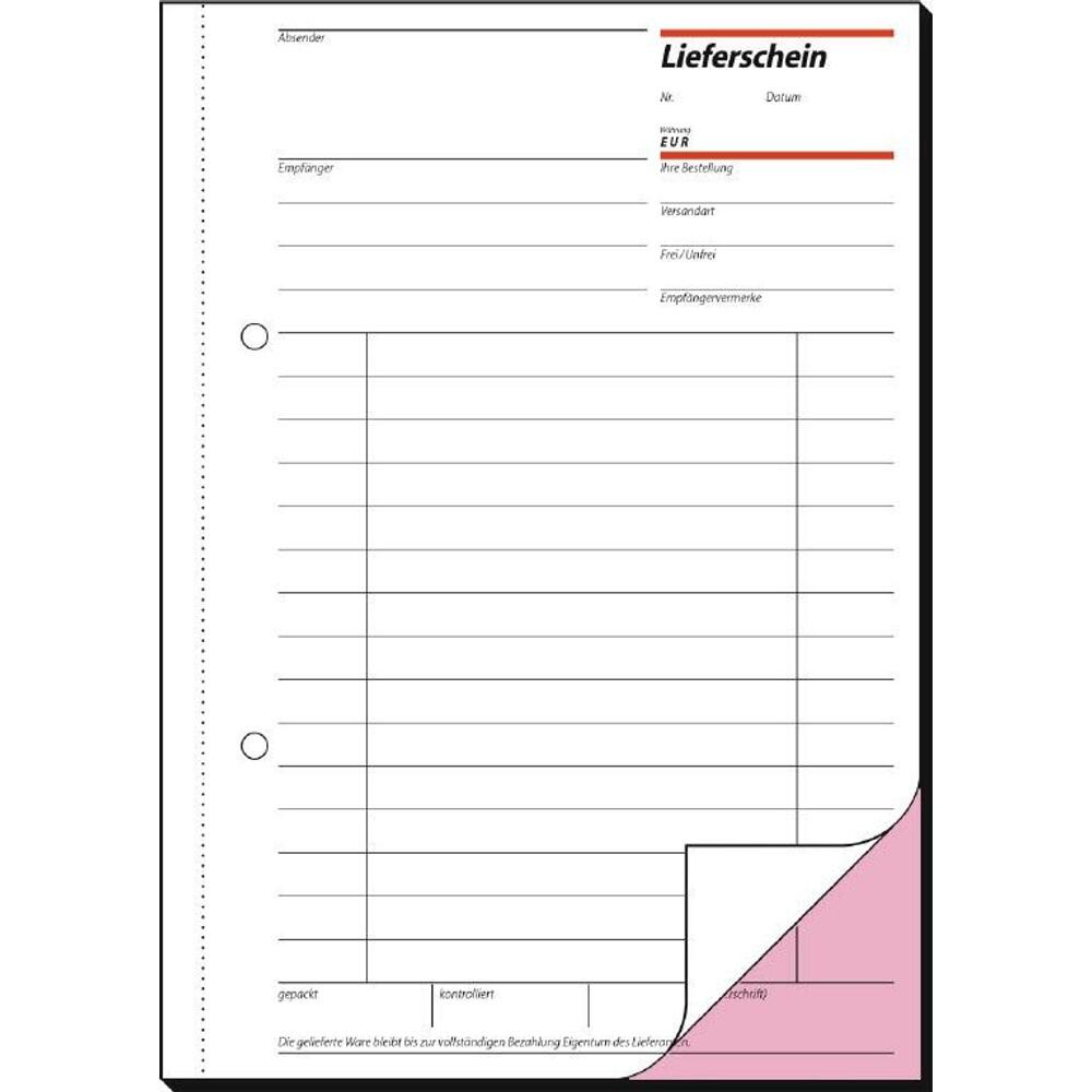SIGEL Lieferschein mit Empfangsschein Formularbuch LI525