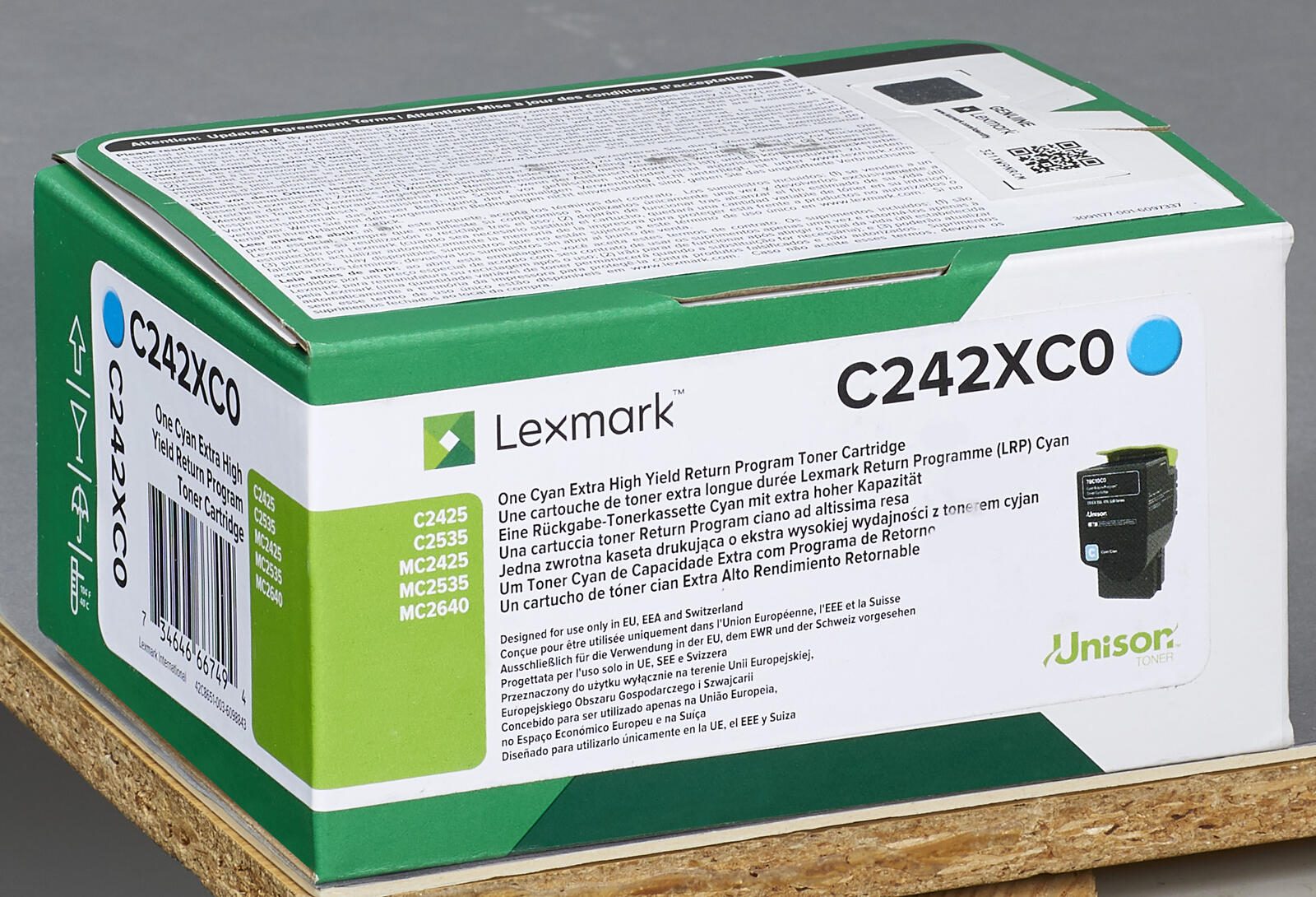 Lexmark Original Toner cyan 3.500 Seiten (C242XC0) für C2425dw, C2535dw, MC2425adw, MC2535adwe, MC2640adwe