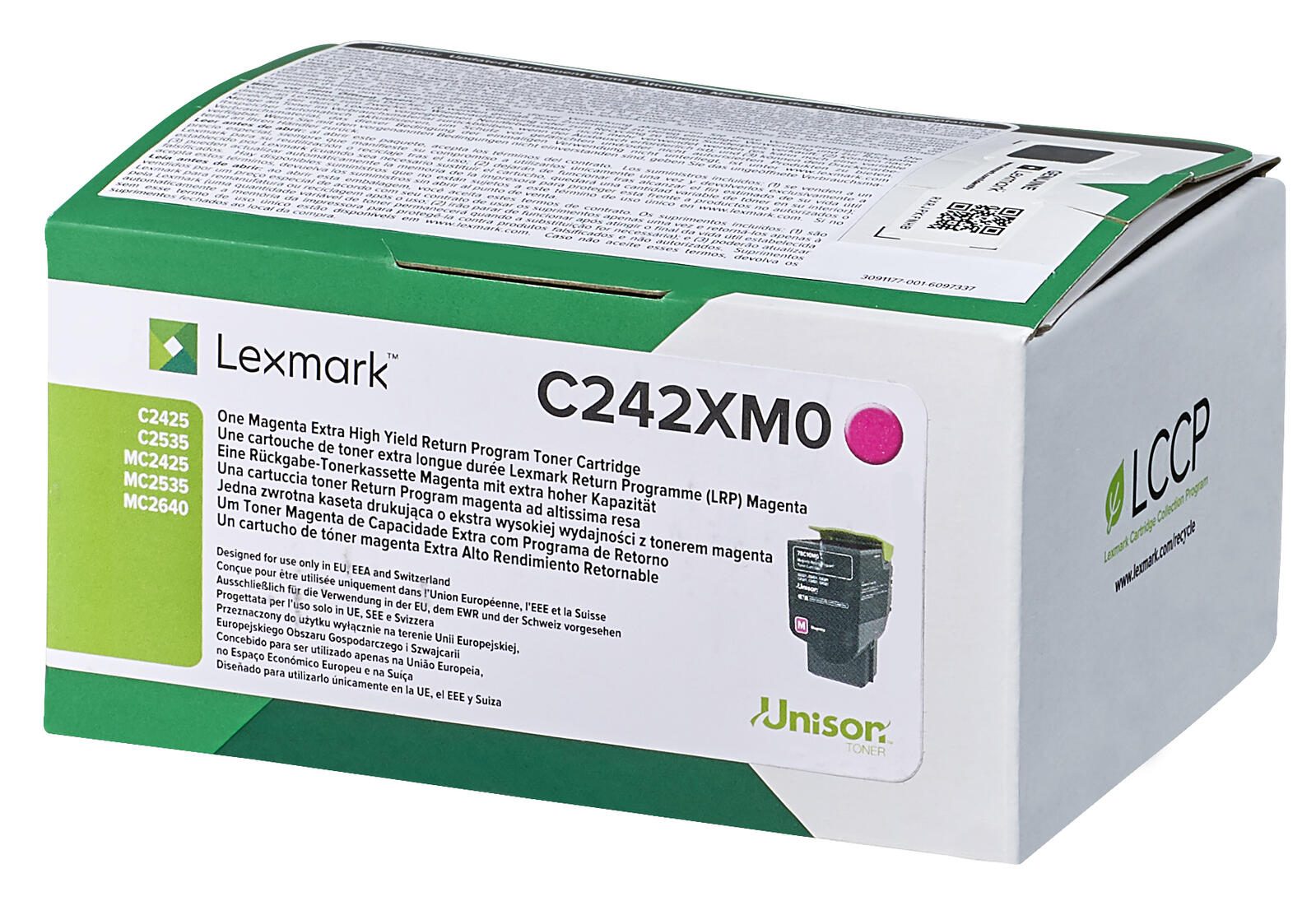Lexmark Original Toner magenta 3.500 Seiten (C242XM0) für C2425dw, C2535dw, MC2425adw, MC2535adwe, MC2640adwe