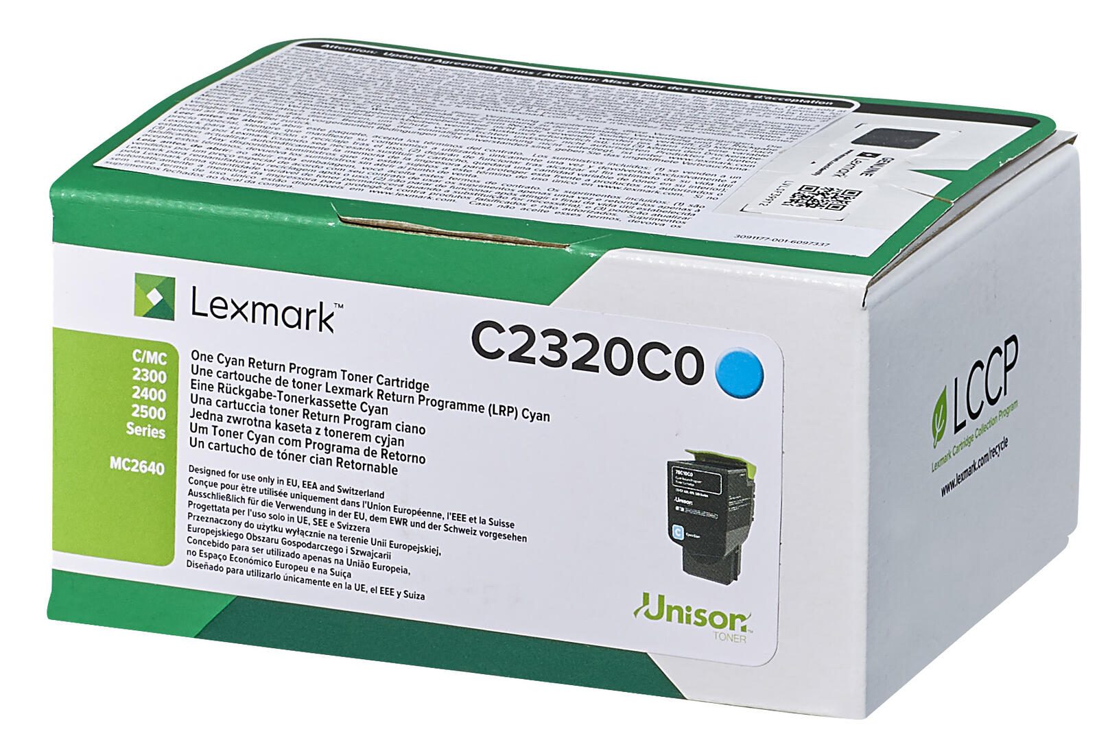 Lexmark Original Toner - cyan (C2320C0) für C2325dw, C2425dw, C2535dw, MC2325adw, MC2425adw, MC2535adwe
