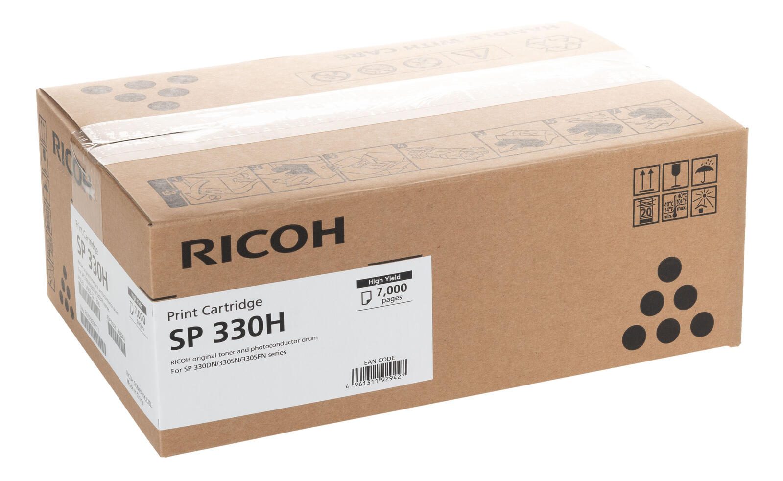 Ricoh SP 330H Tonerpatrone schwarz bis zu 7.000 Seiten (408281) für SP 330DN, SP 330SFN, SP 330SN