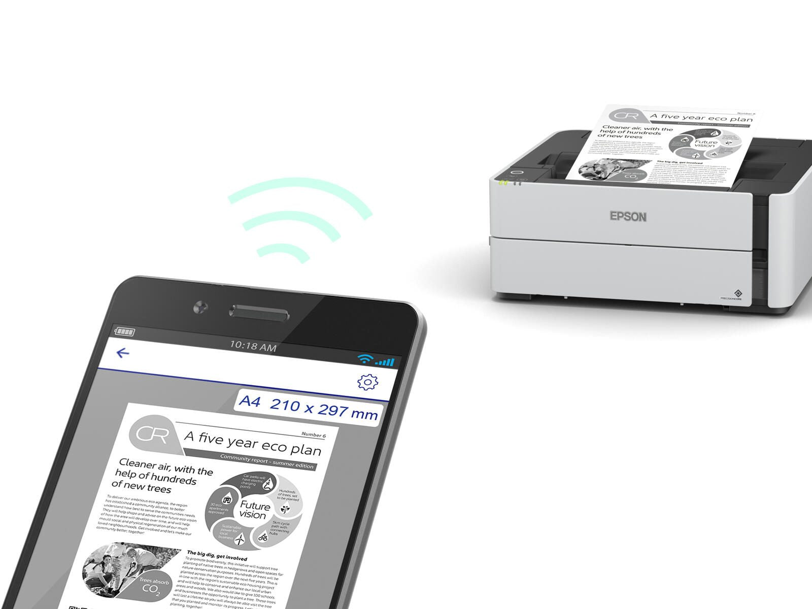 Epson EcoTank ET-M1180 A4-Tintentankdrucker s/w
