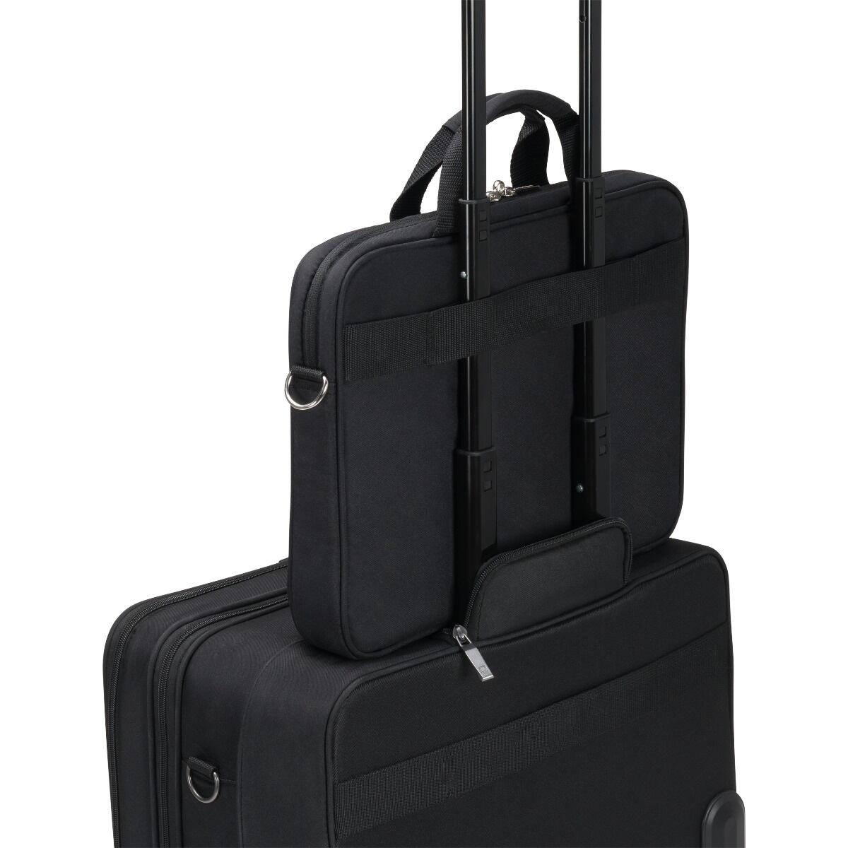 DICOTA Top Traveller Wireless Mouse Kit 39,6 cm (15.6') Notebook-Tasche inkl. optische Funkmaus, schwarz
